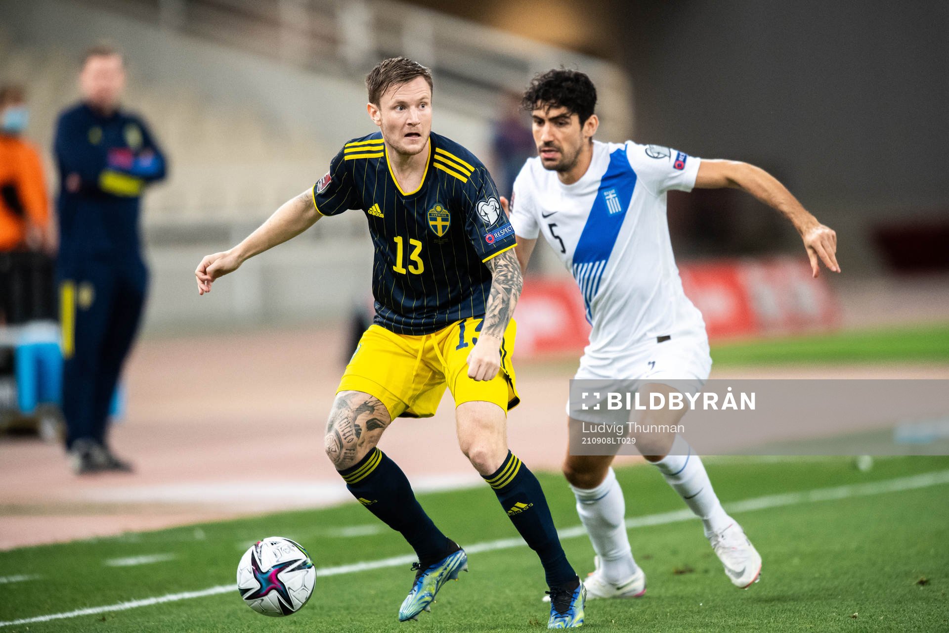 Mattias Johansson of Sweden and Andreas Bouchalakis of
