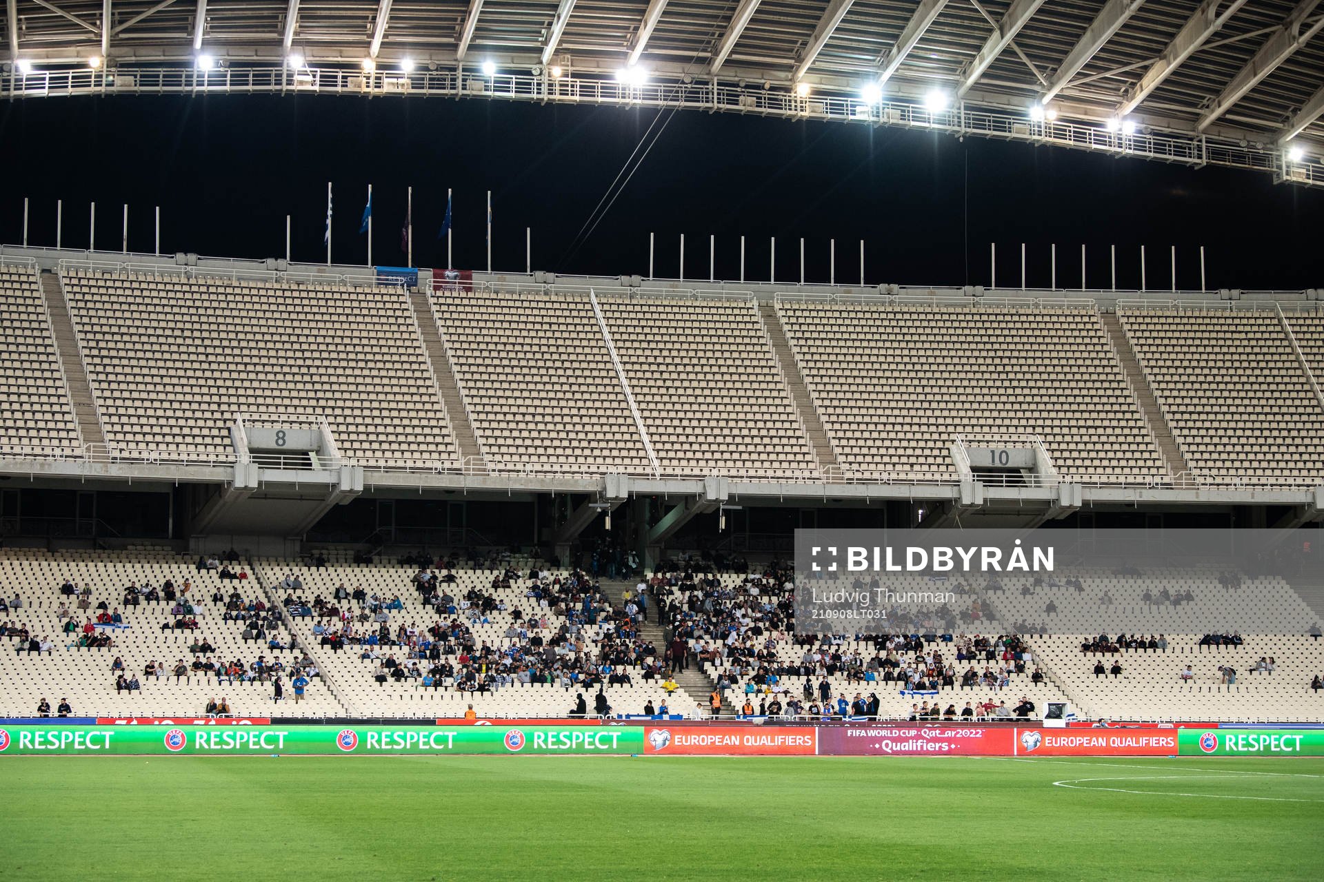 Spectators in the stands