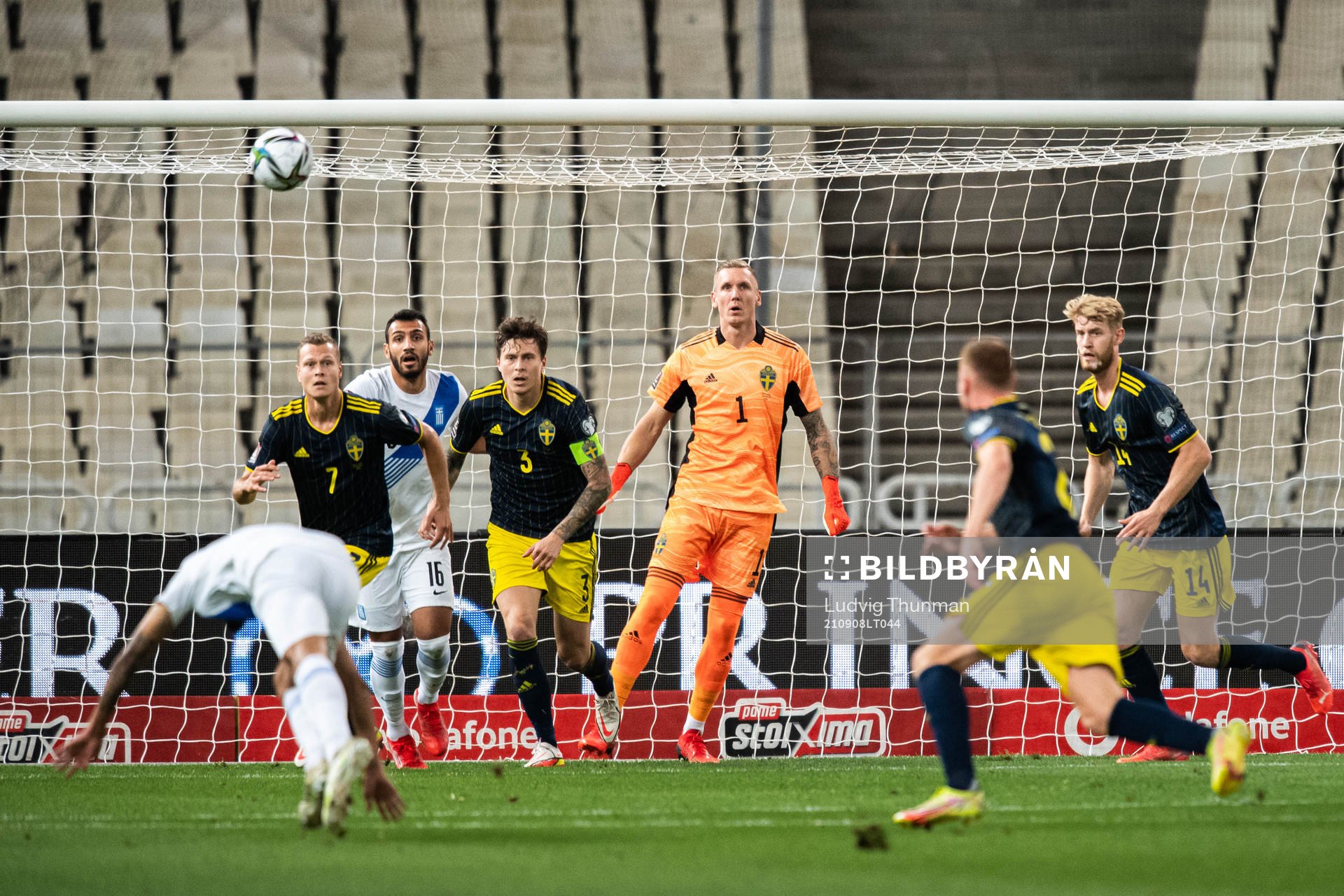 Goalkeeper Robin Olsen of Sweden