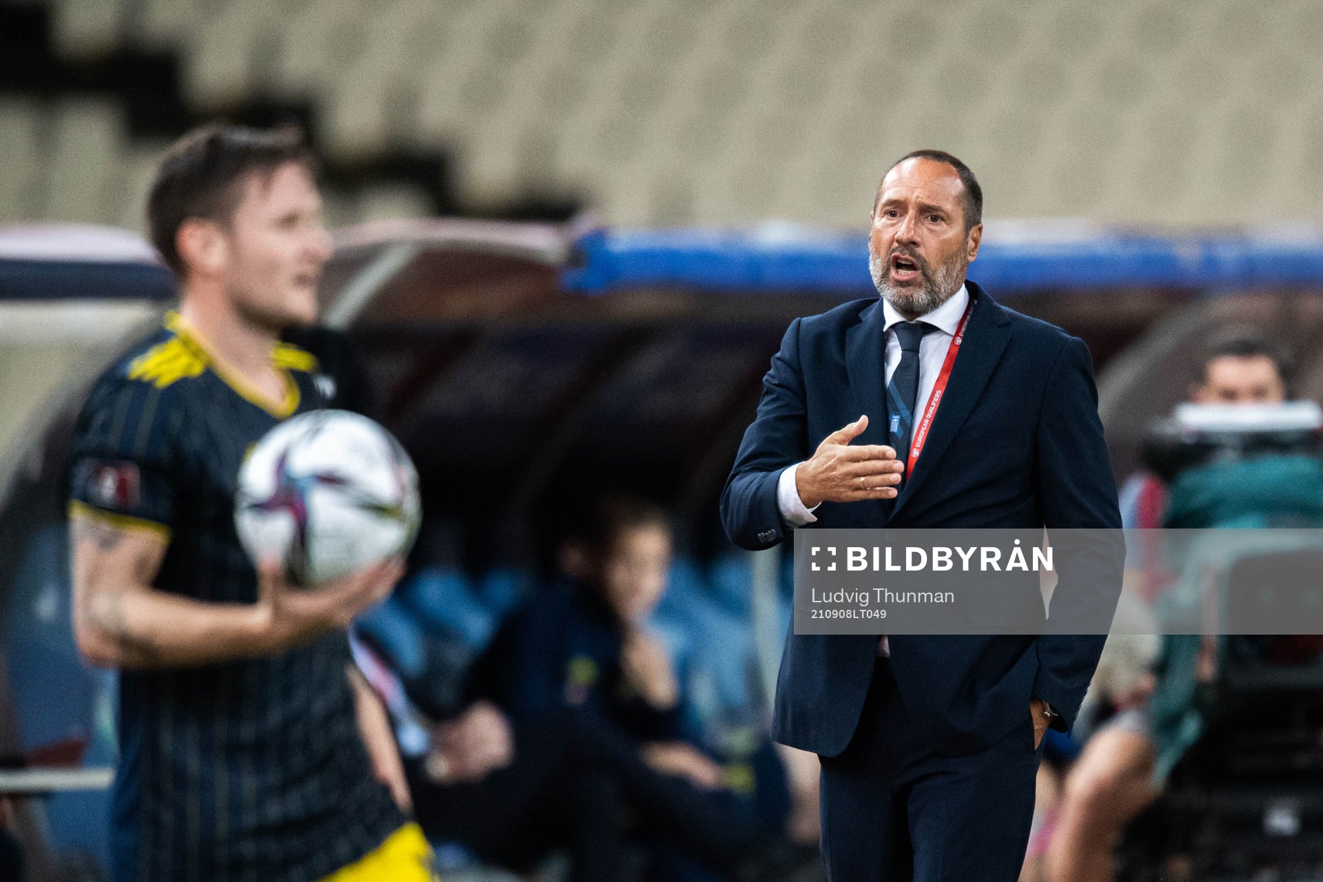 Head coach John vant Schip of Greece