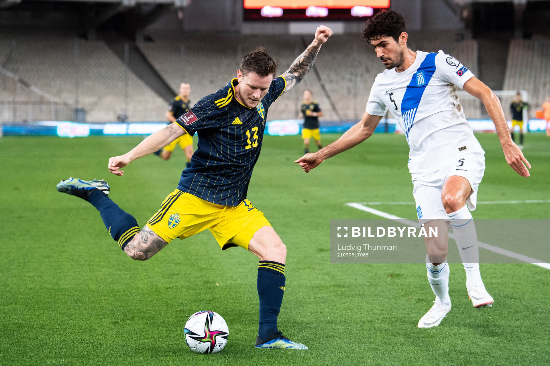 Mattias Johansson of Sweden and Andreas Bouchalakis of