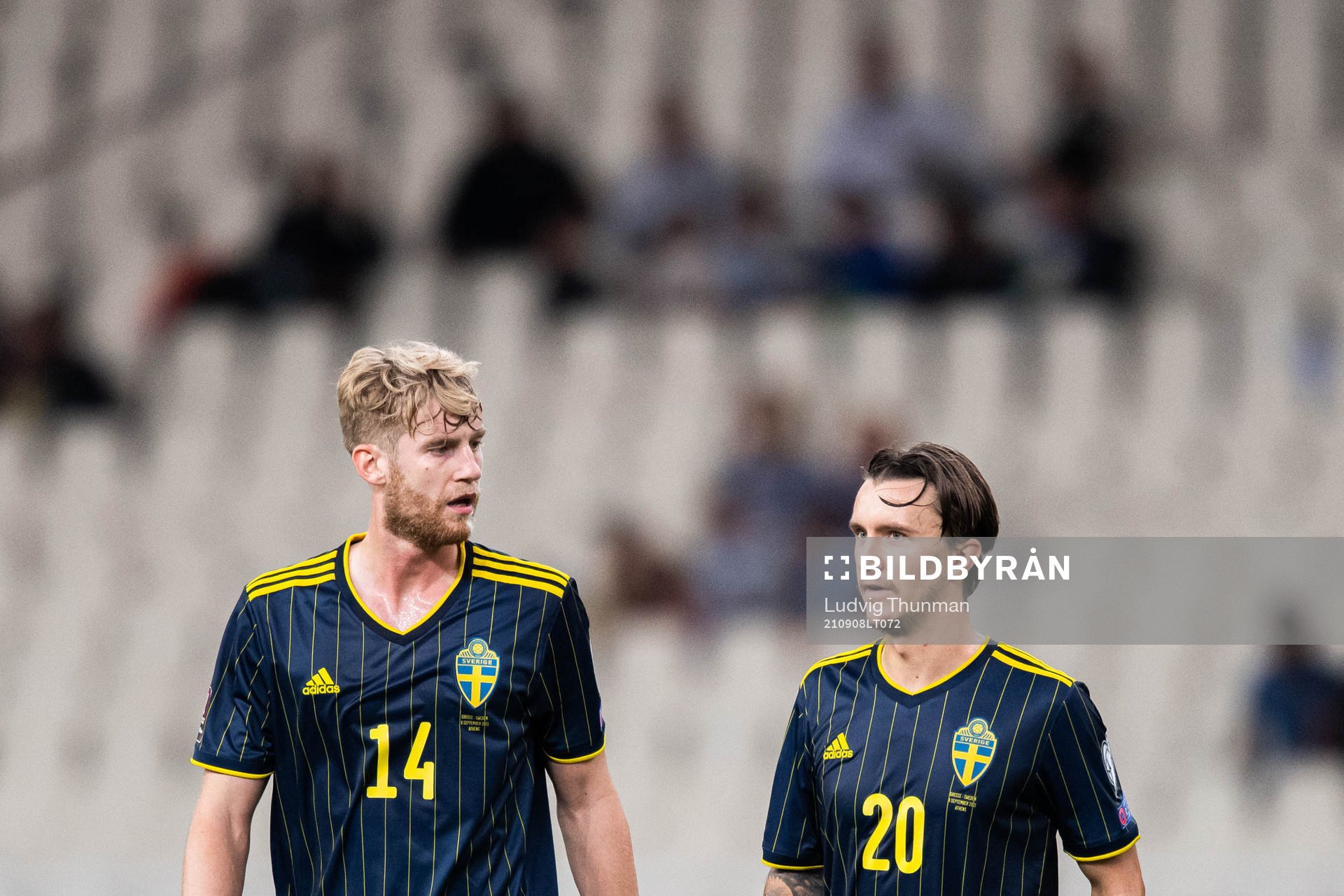 Filip Helander and Kristoffer Olsson of Sweden