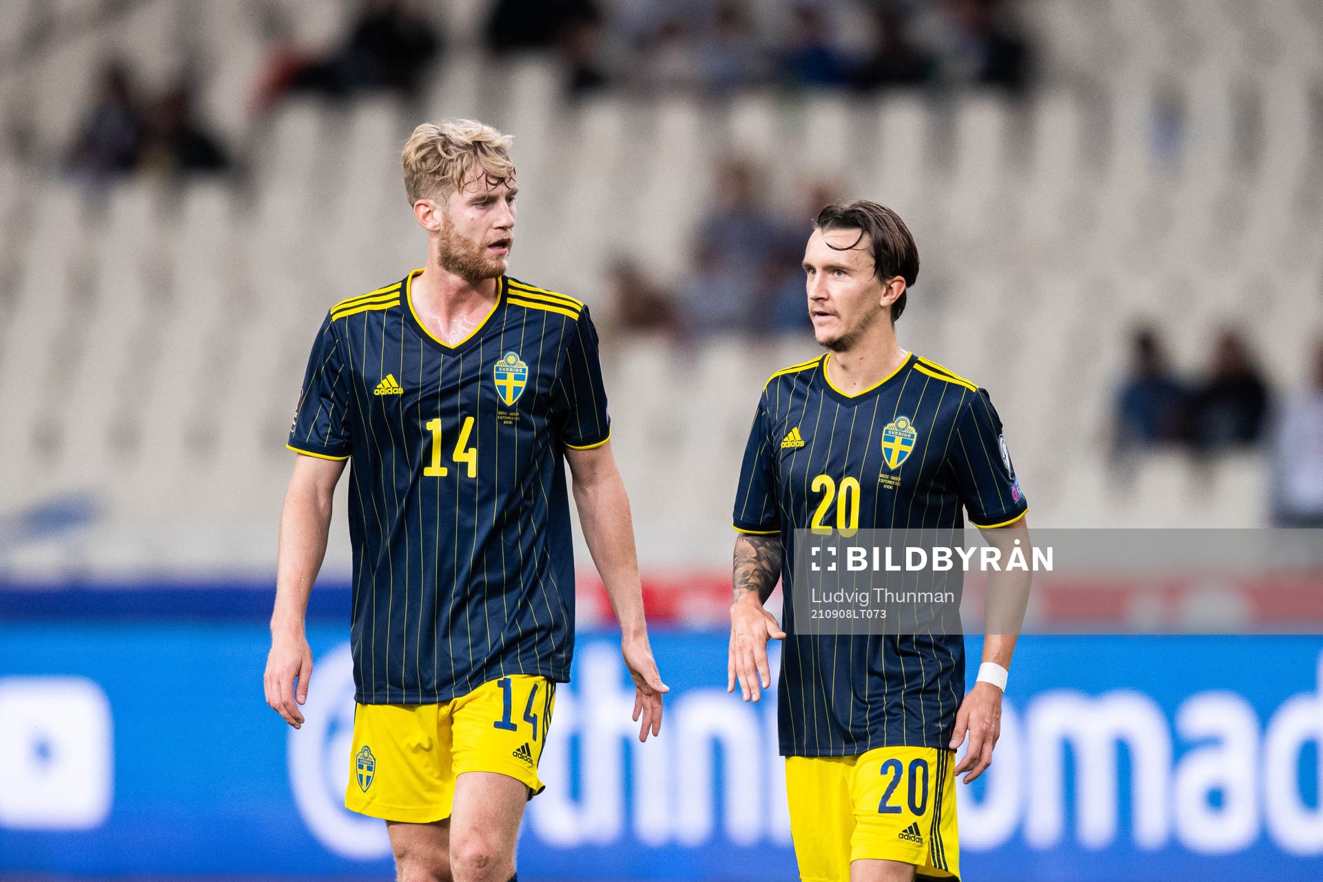 Filip Helander and Kristoffer Olsson of Sweden