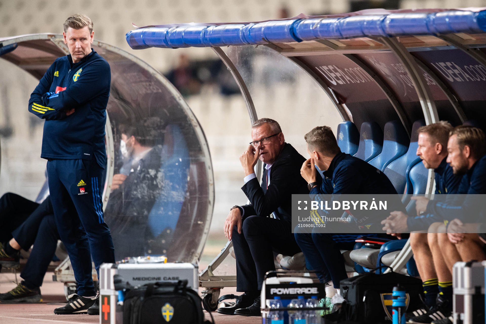 Assistant coach Peter Wettergren and head coach Janne