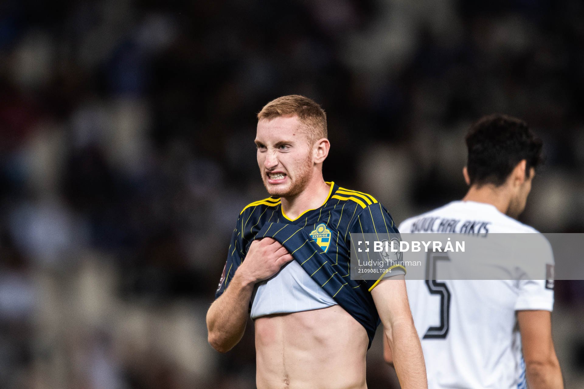Dejan Kulusevski of Sweden looks dejected