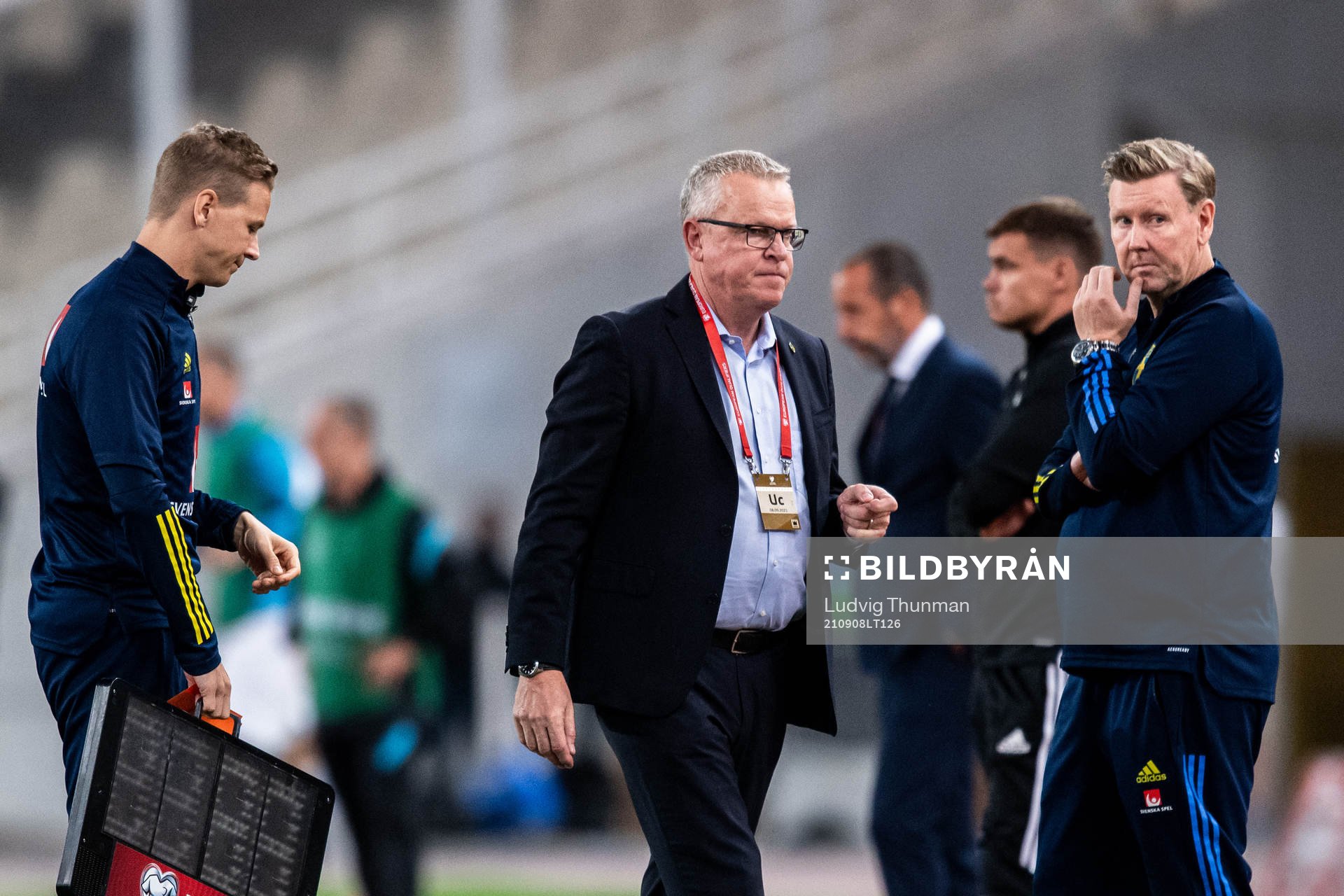 Goalkeeper coach Maths Elfvendal, head coach Janne