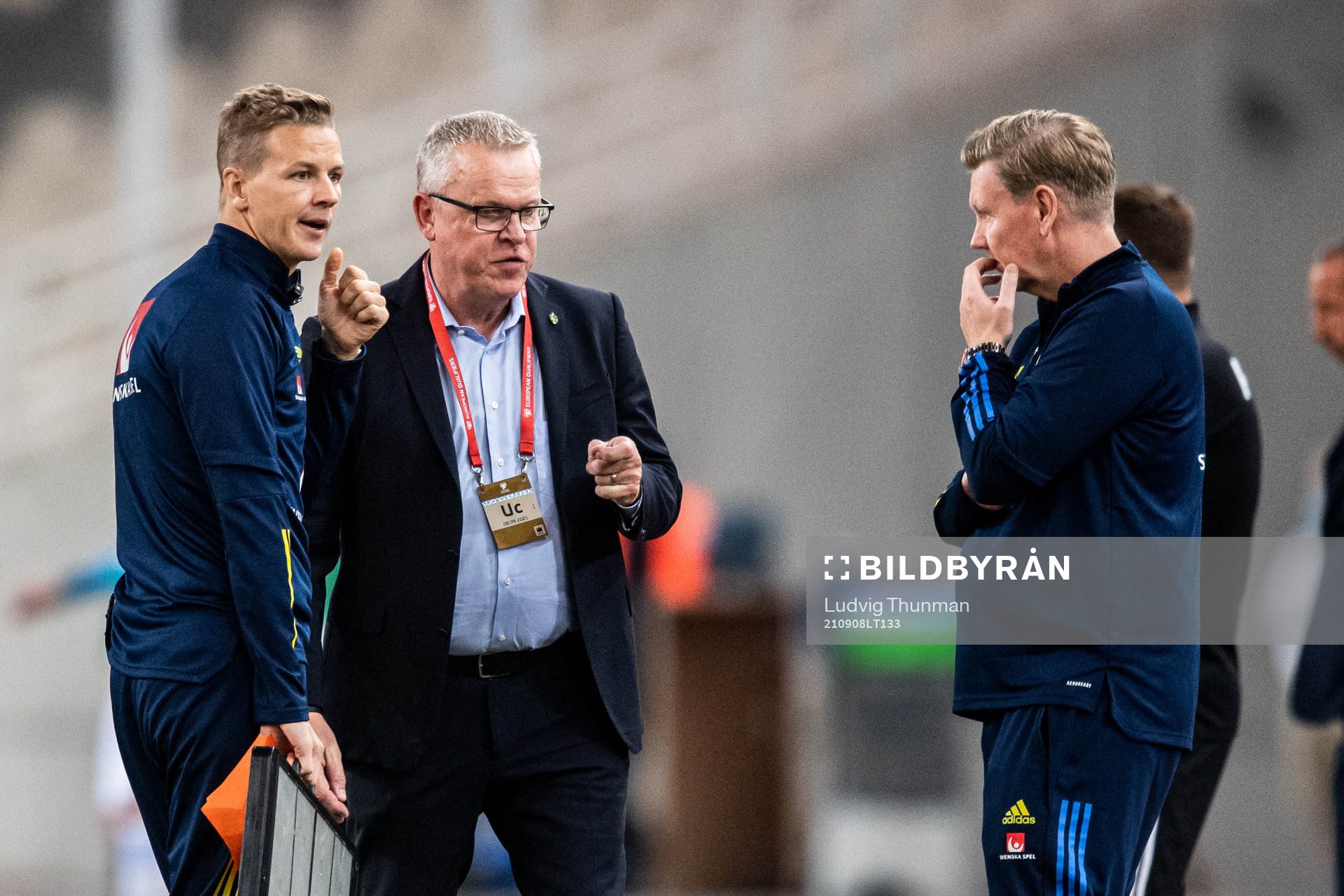 Goalkeeper coach Maths Elfvendal, head coach Janne