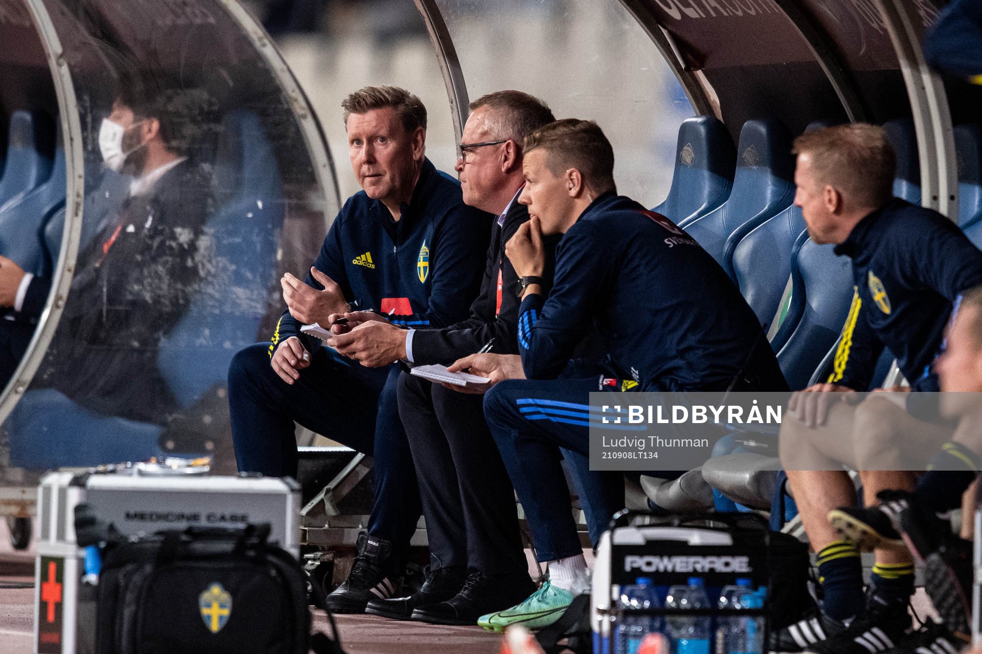 Goalkeeper coach Maths Elfvendal, head coach Janne