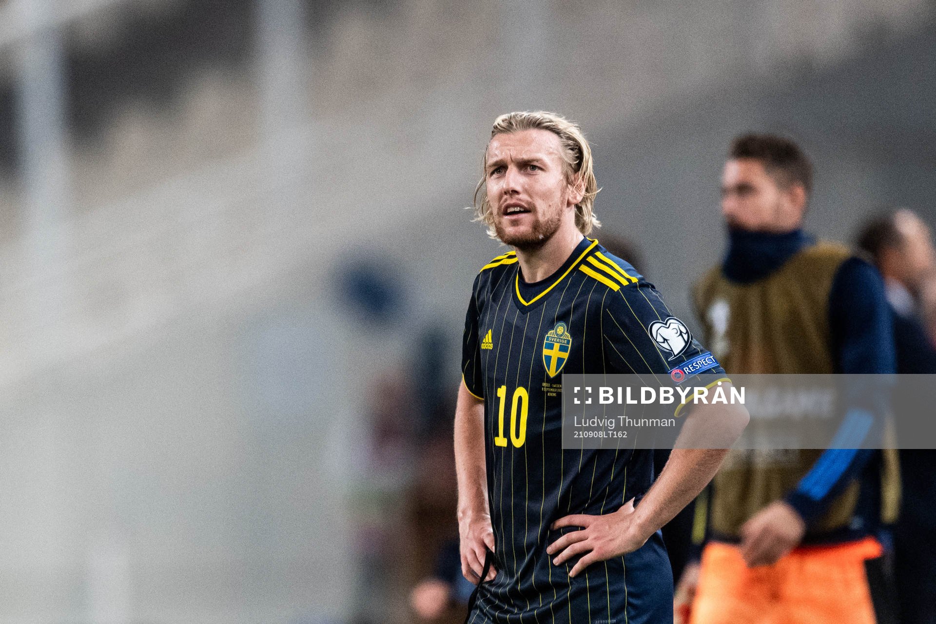 Emil Forsberg of Sweden looks dejected