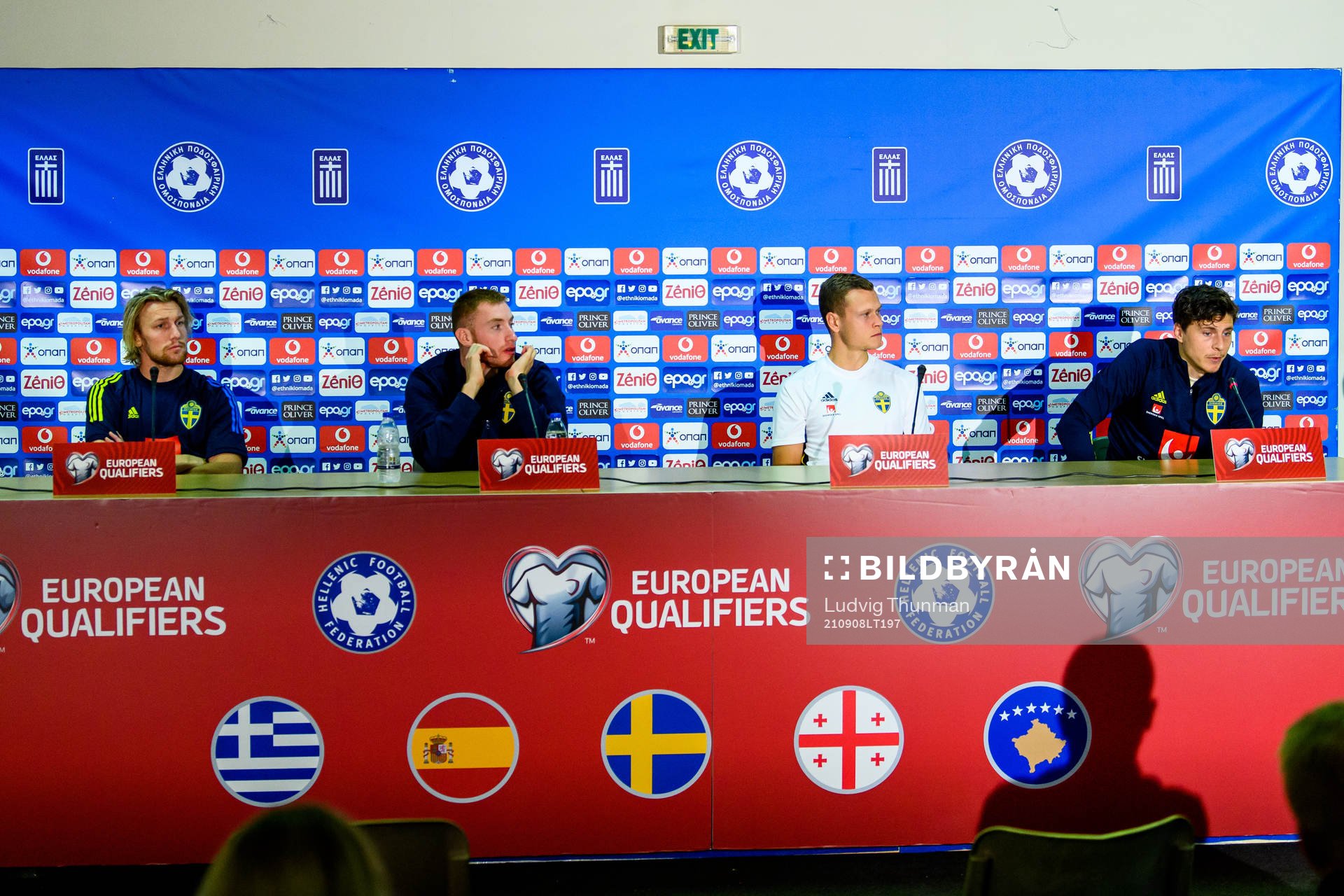 Emil Forsberg, Dejan Kulusevski, Viktor Claesson and Victor