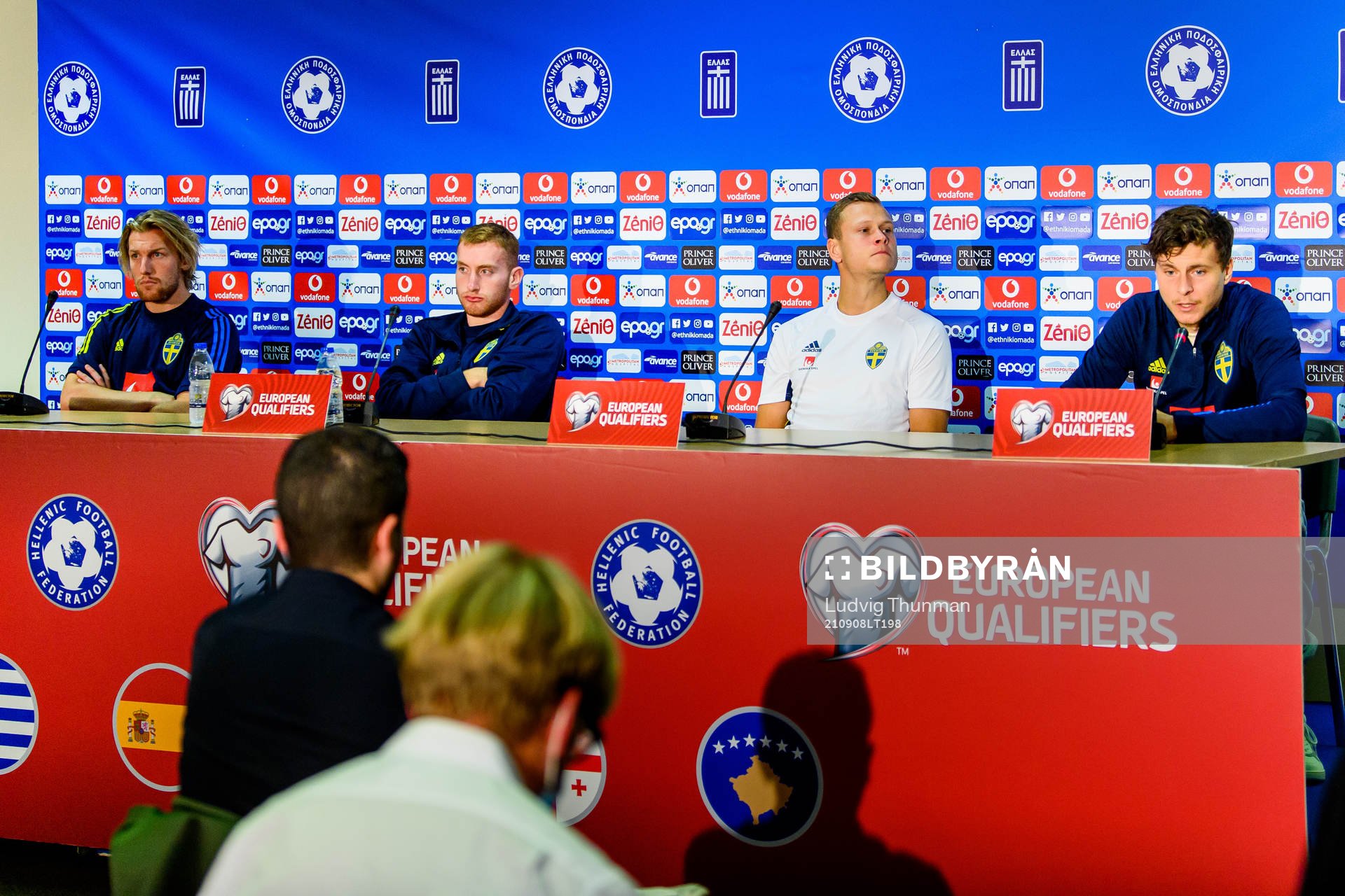 Emil Forsberg, Dejan Kulusevski, Viktor Claesson and Victor