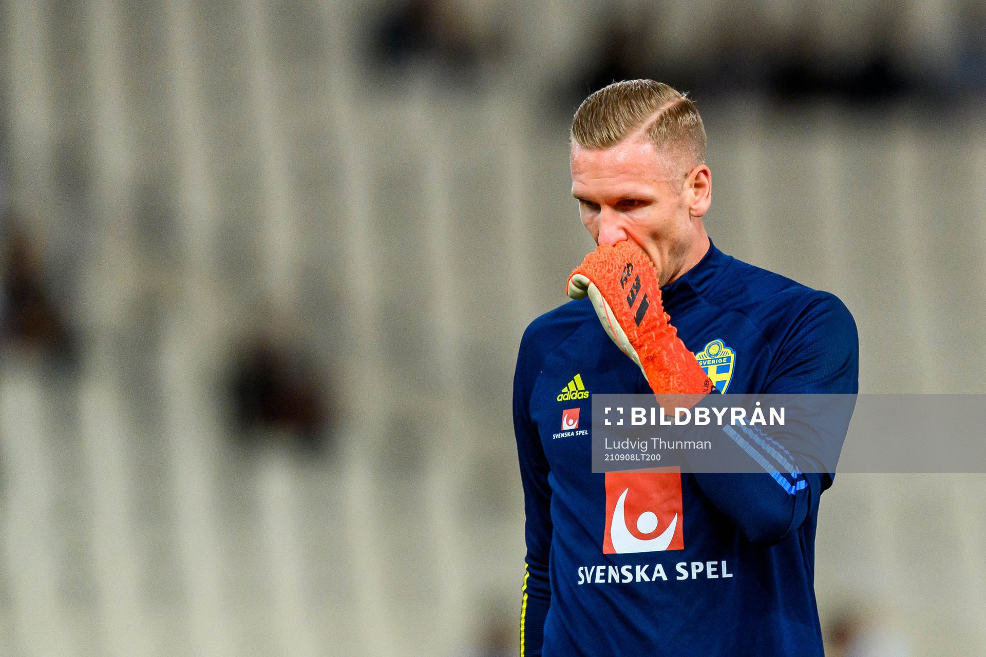Aoalkeeper Robin Olsen of Sweden