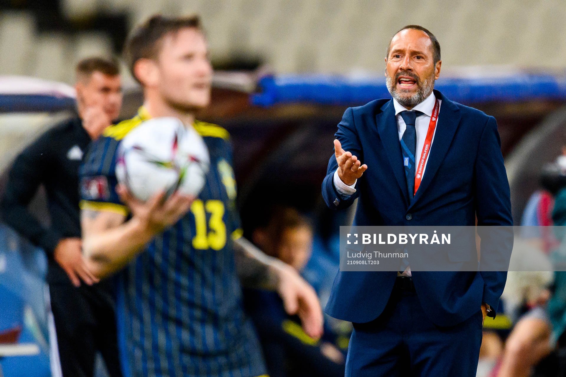 Head coach John vant Schip of Greece