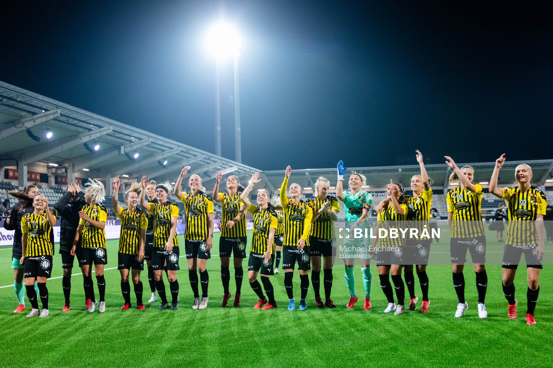Players of Häcken celebrates