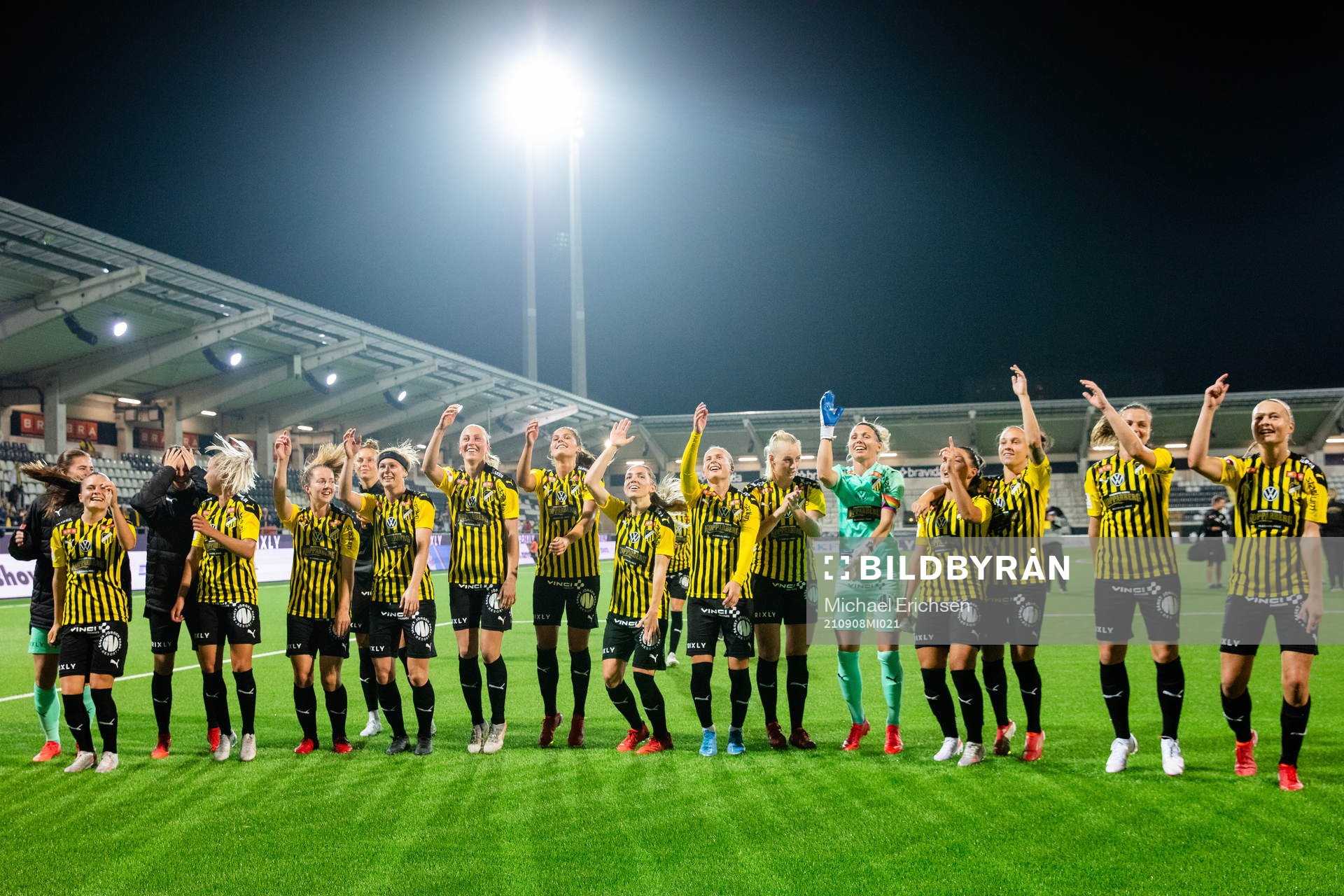 Players of Häcken celebrates