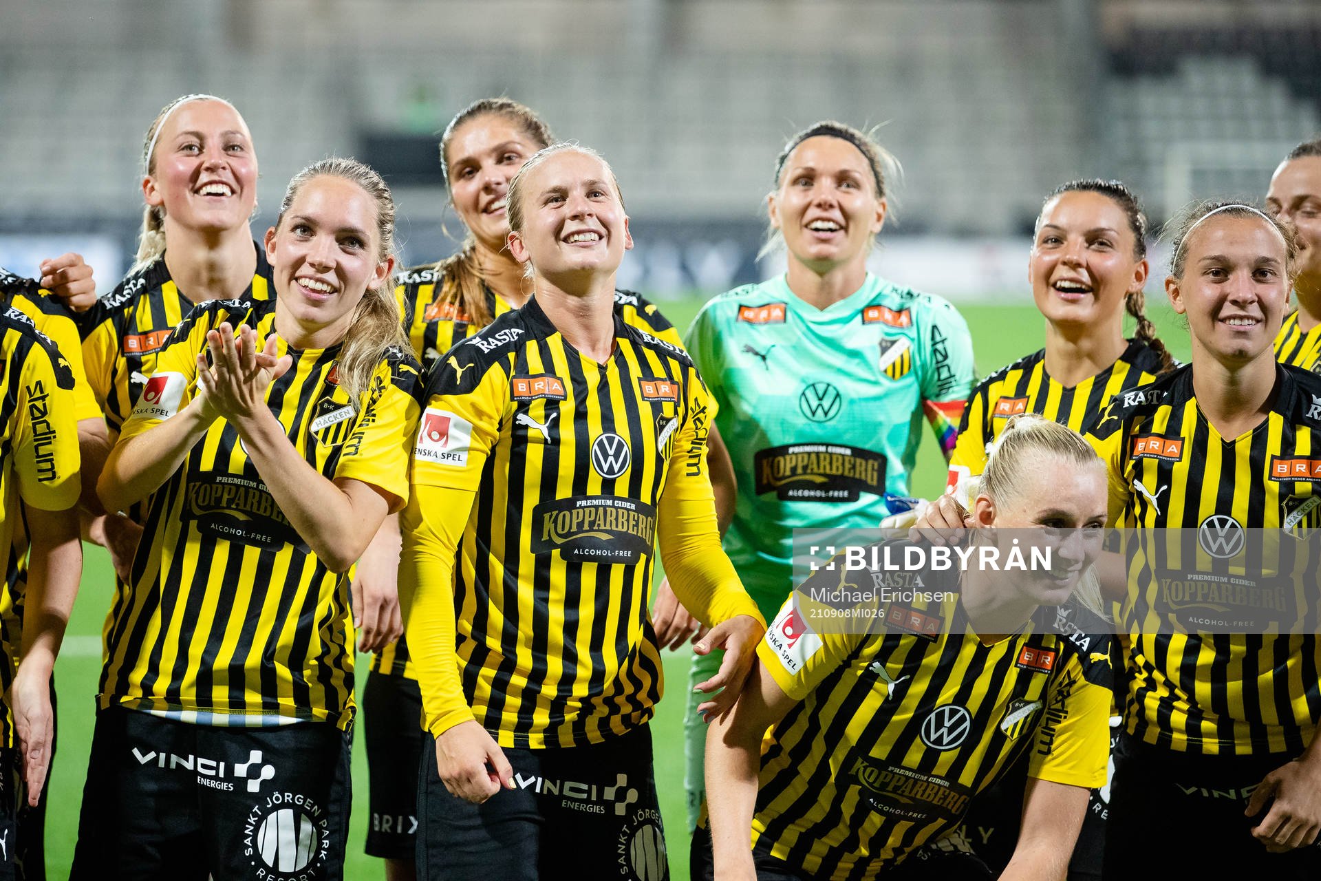 Players of Häcken celebrates