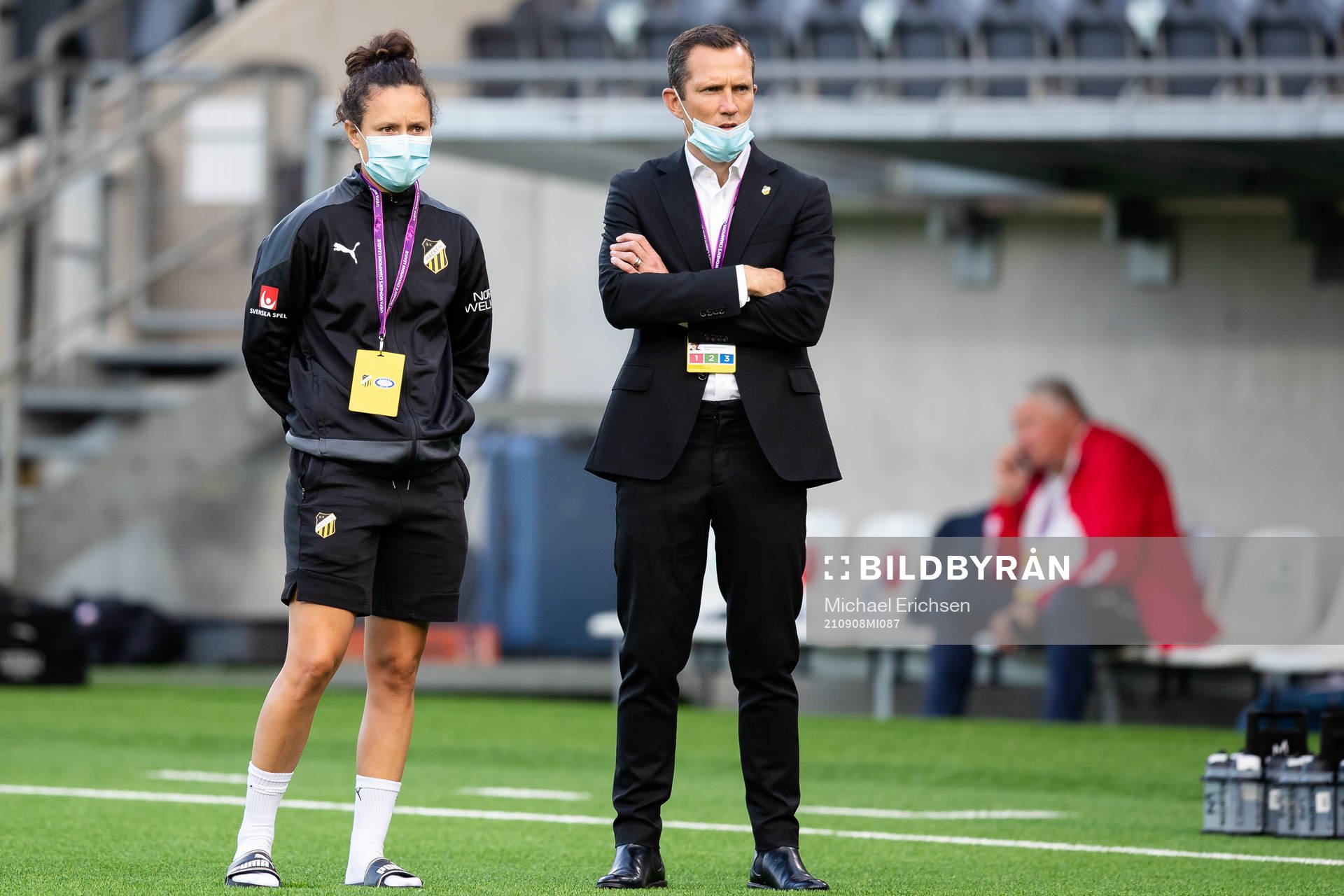 Catrine Johansson and sports director Martin Ericsson