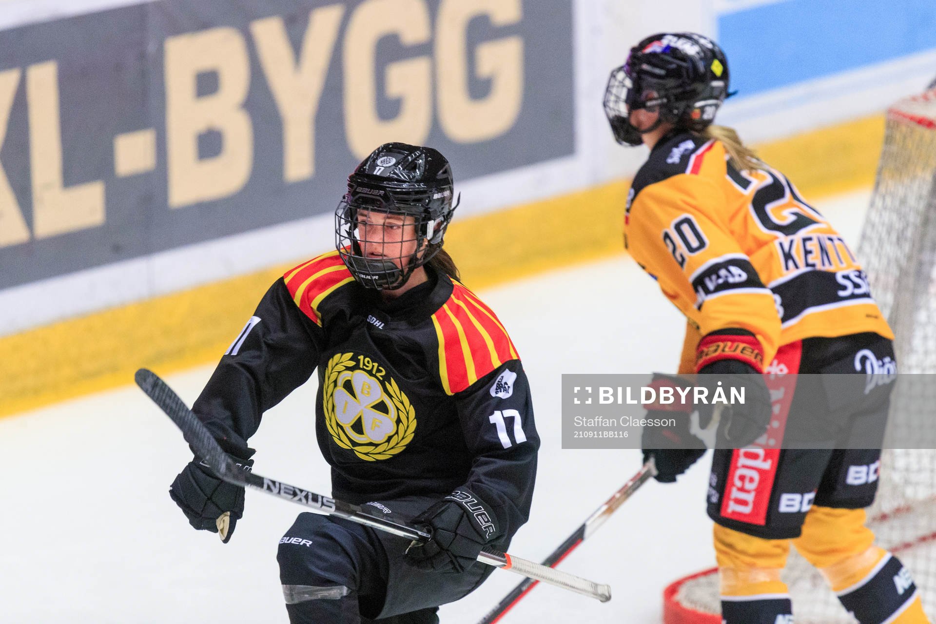Brynäs Jaycee Gebhard jublar