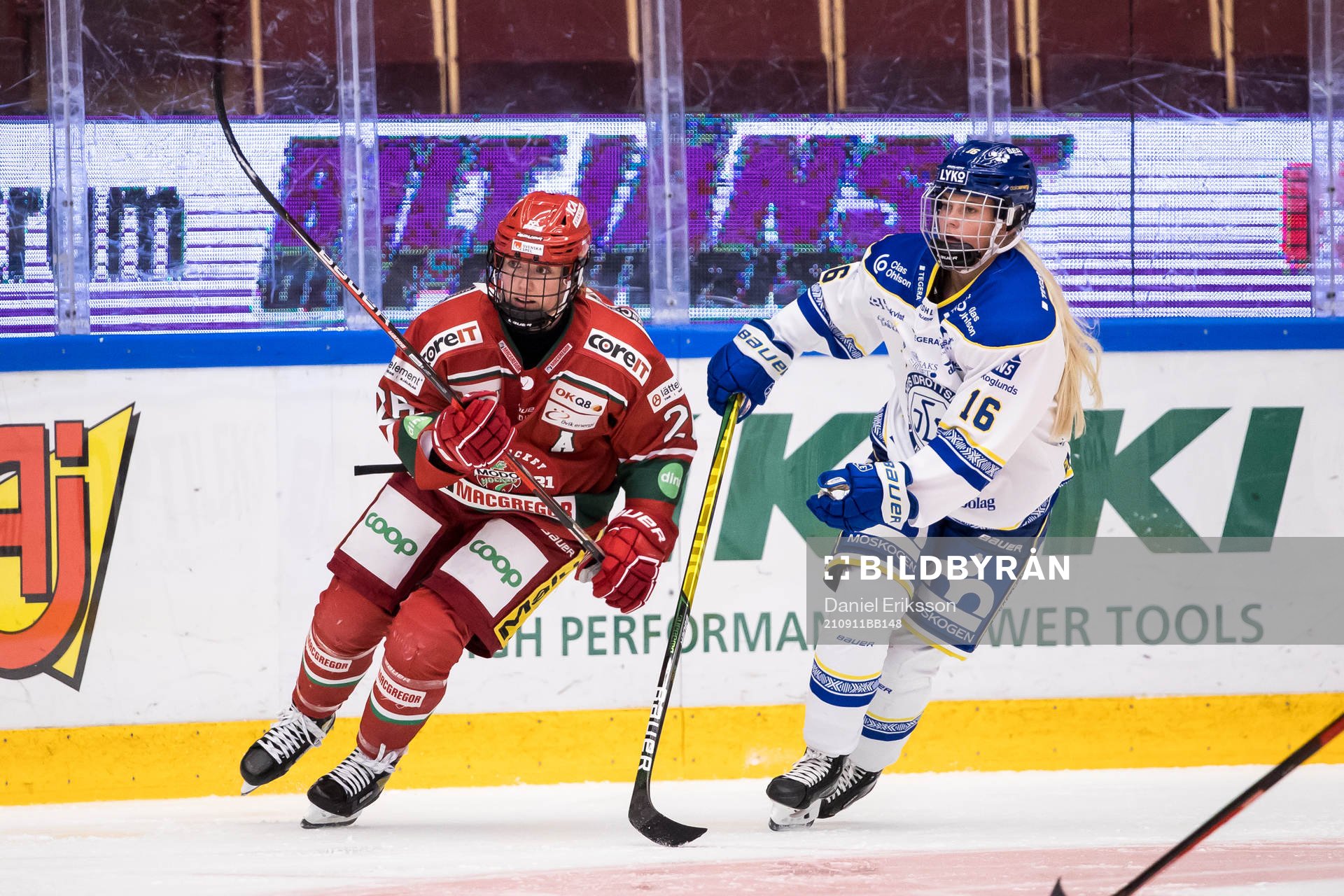 Modos Marion Allemoz och Leksands Jennifer Carlsson