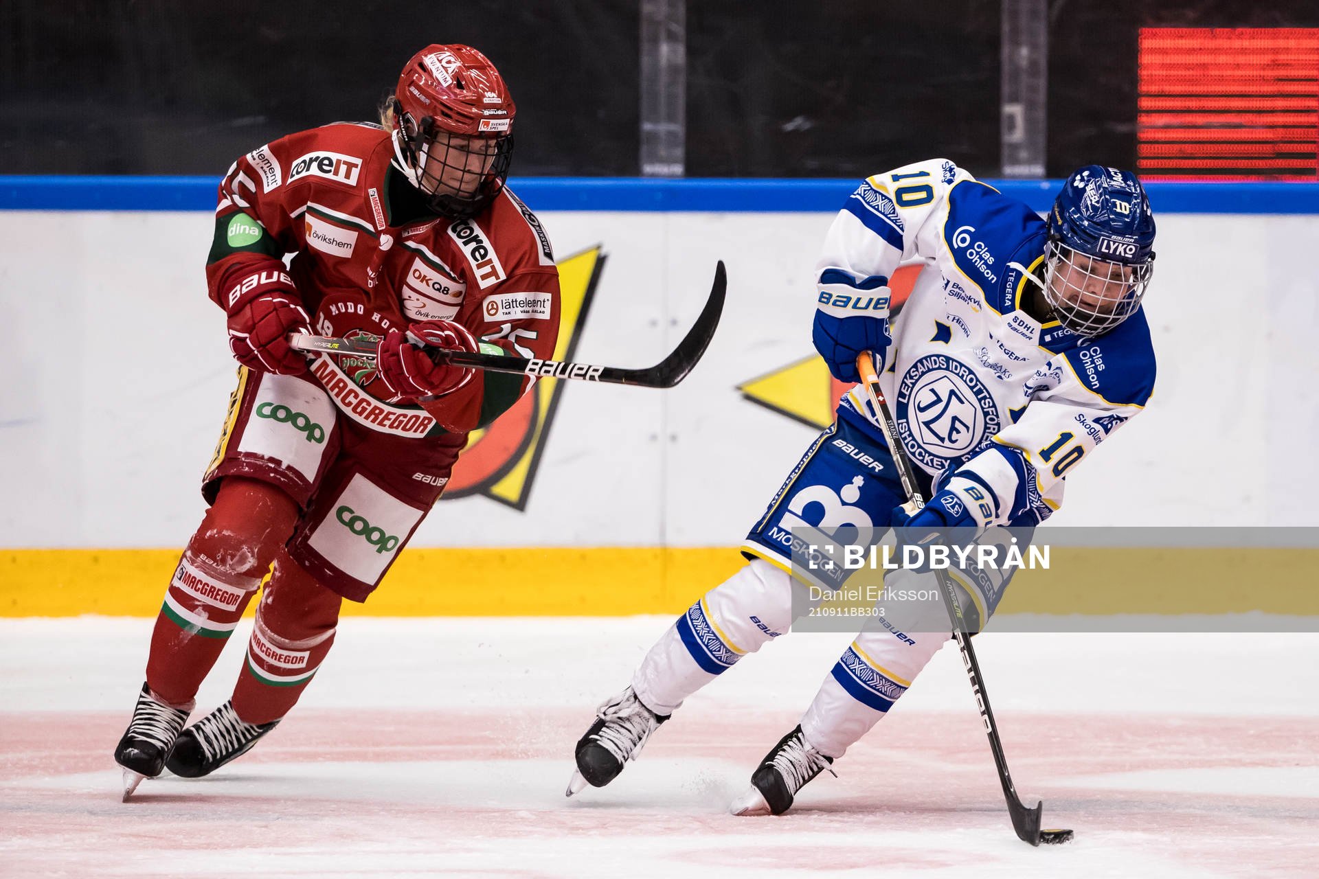 Modos Maja Grundström och Leksands Phoebe Staenz
