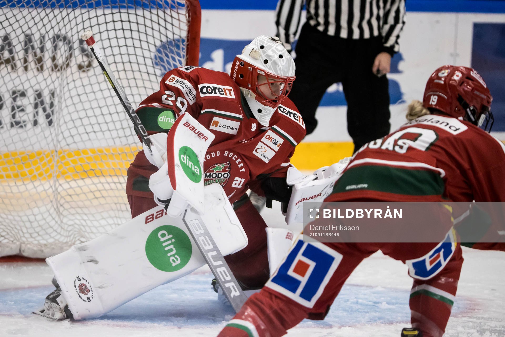 Modos målvakt Klara Peslarkova