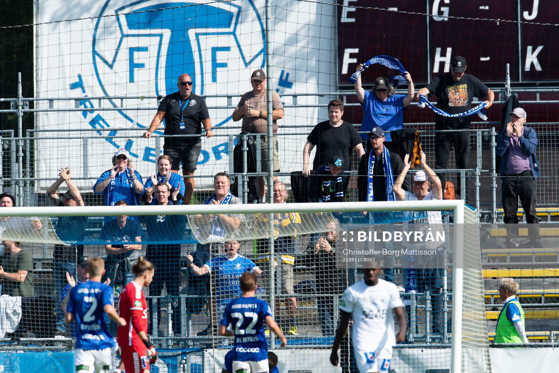 Trelleborgs supportrar på läktaren