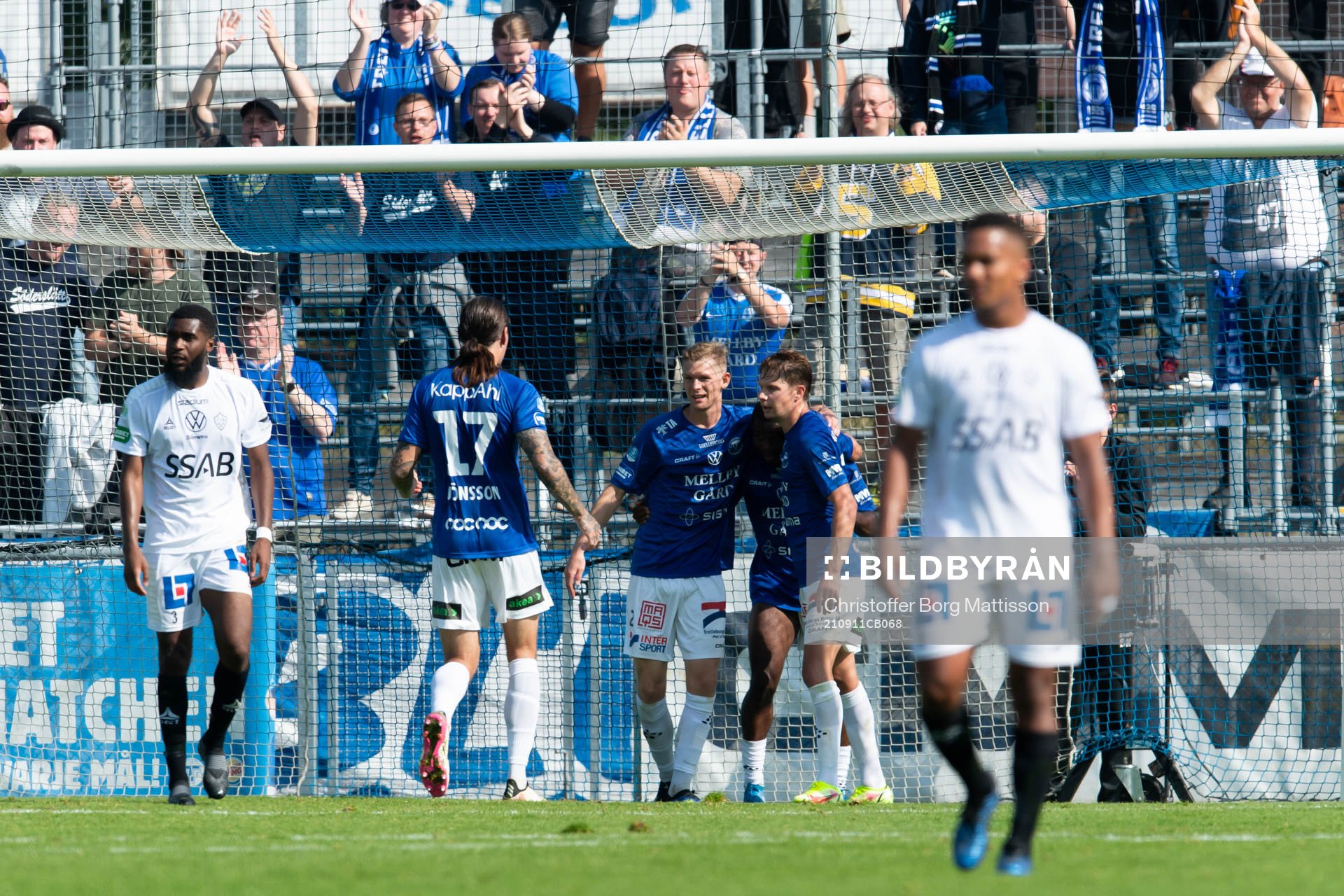 Trelleborgs spelare jublar