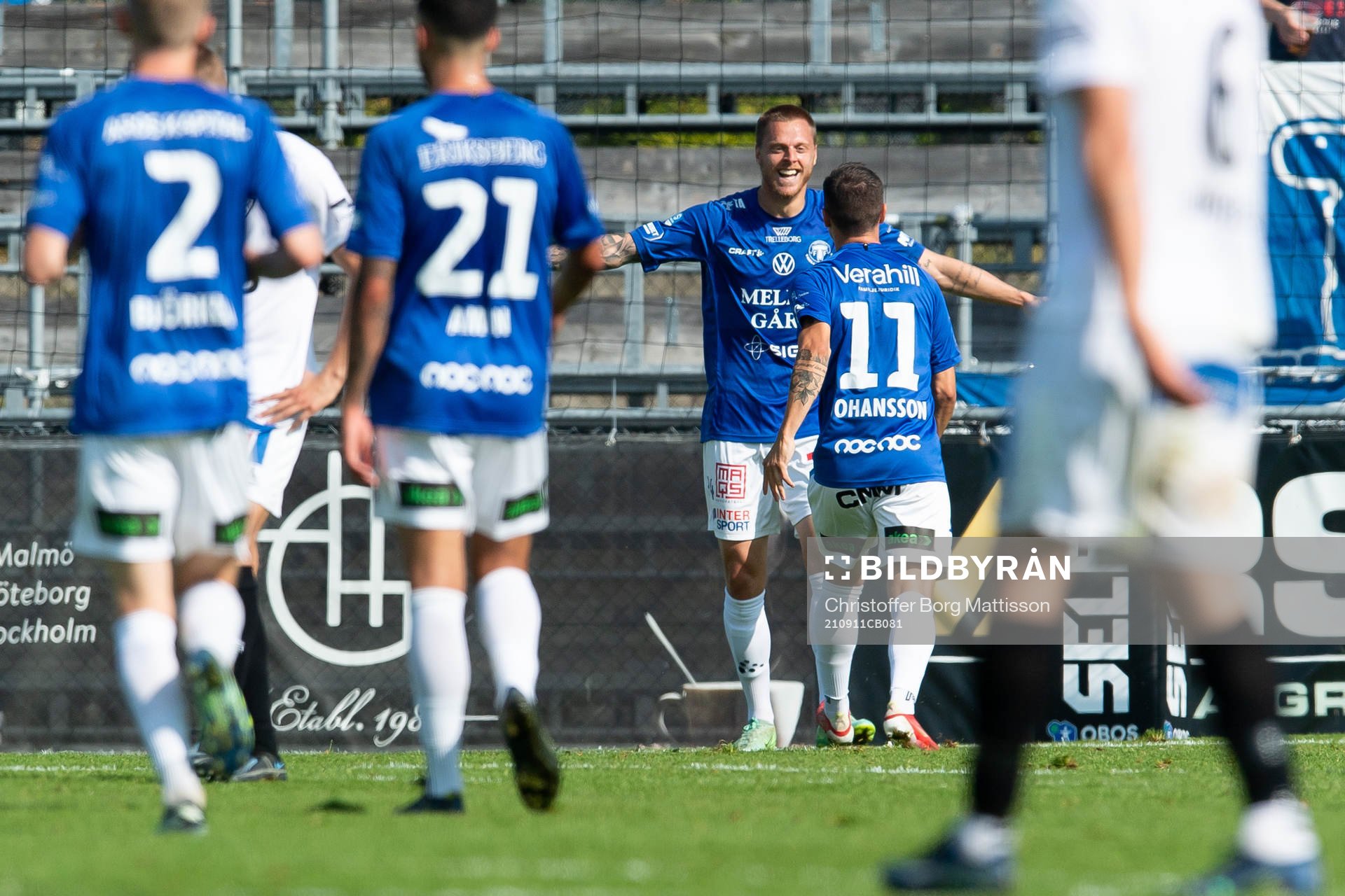 Trelleborgs Mattias Håkansson jublar
