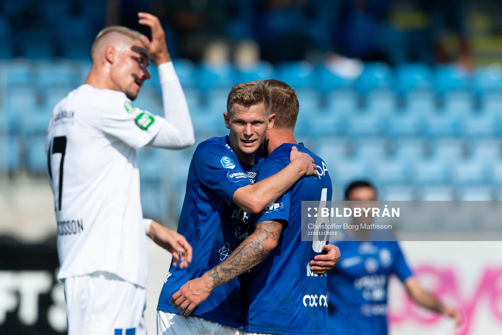 Trelleborgs Fritiof Björkén och Jesper Modig jublar