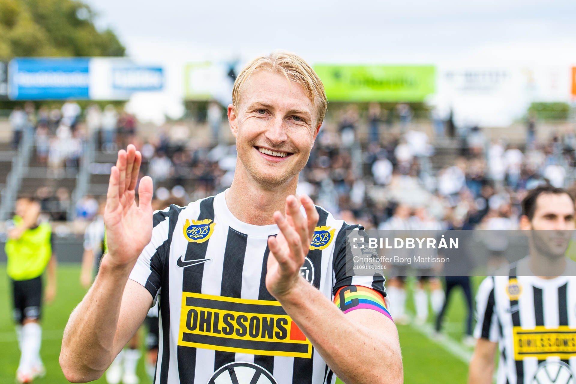 Landskronas Viktor Wihlstrand jublar