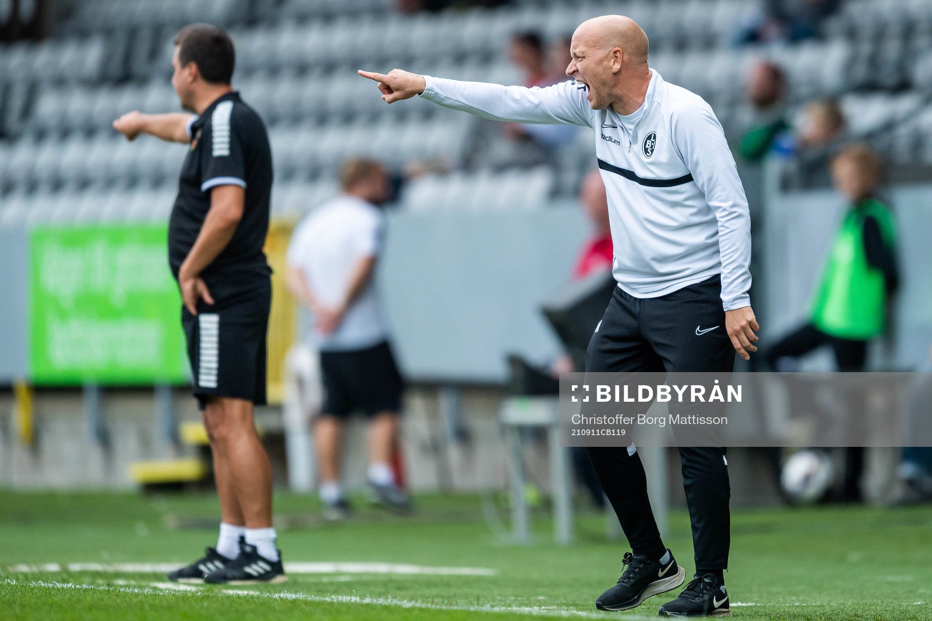 Landskronas tränare Billy Magnusson reagerar