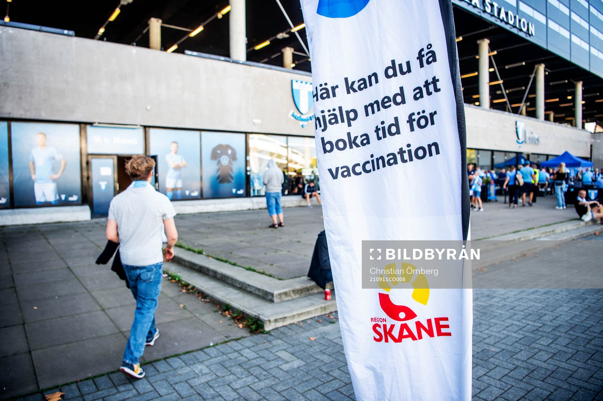 Vaccinering mot covid-19 i anslutning till Eleda stadion