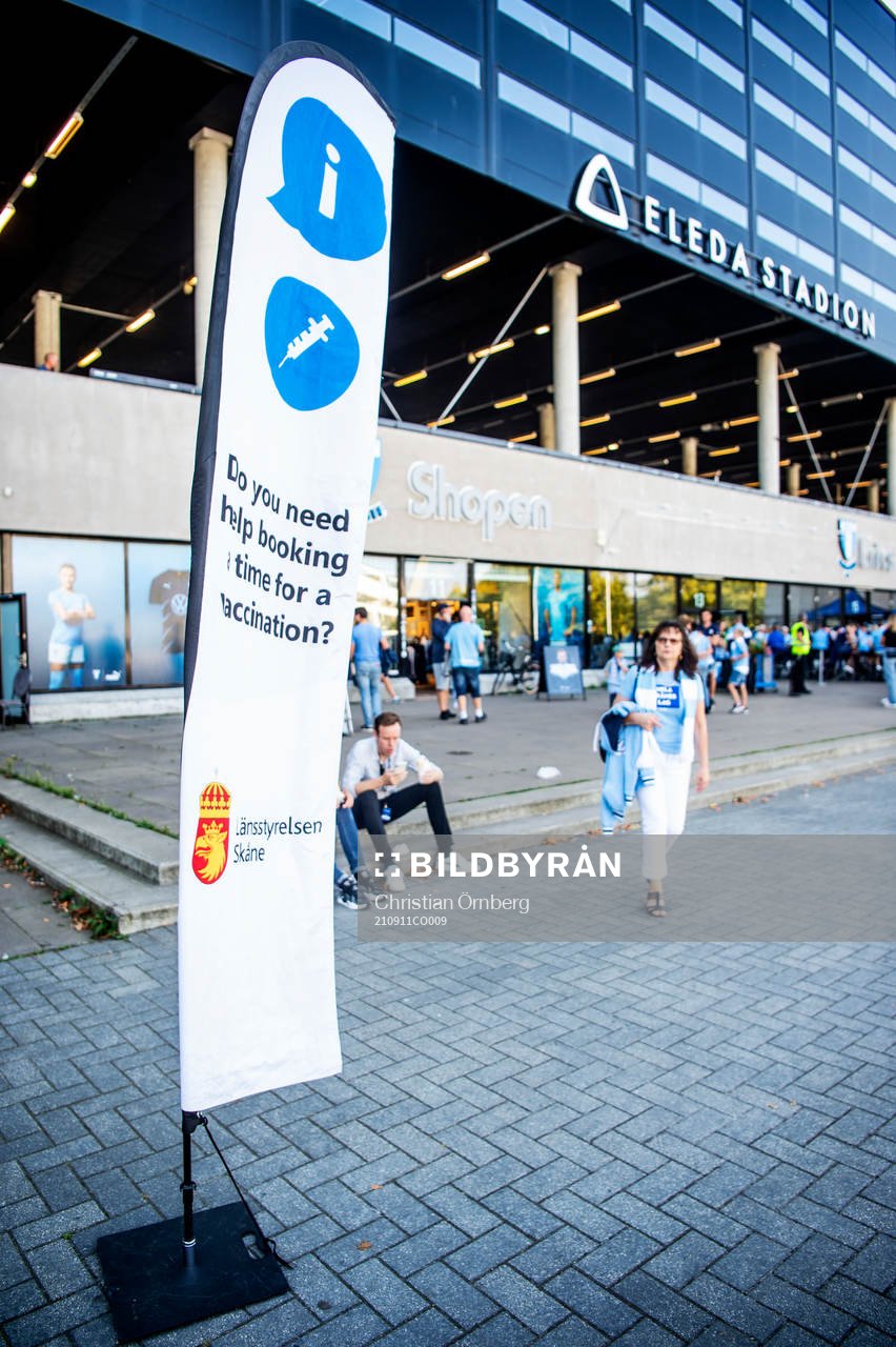 Vaccinering mot covid-19 i anslutning till Eleda stadion