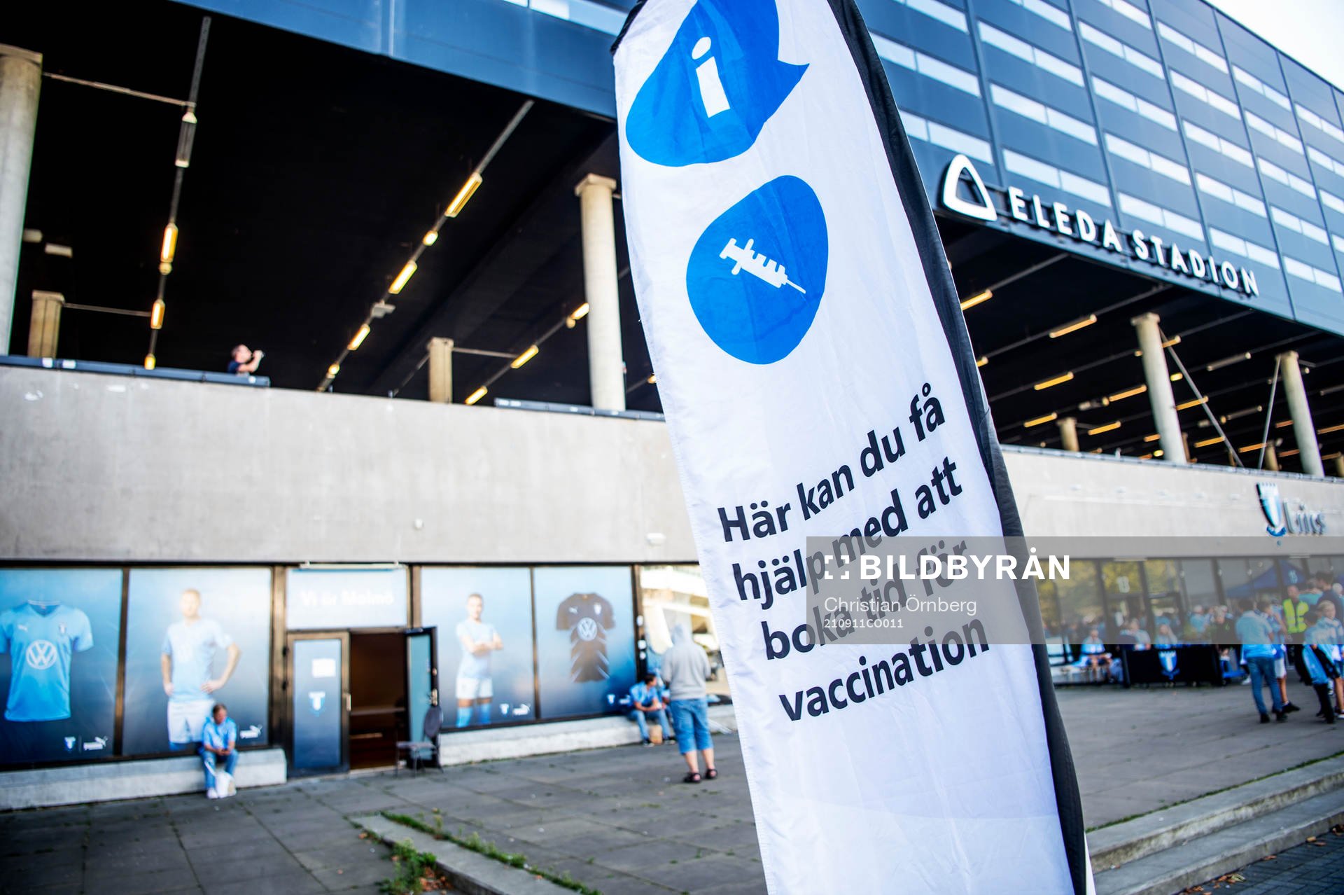 Vaccinering mot covid-19 i anslutning till Eleda stadion