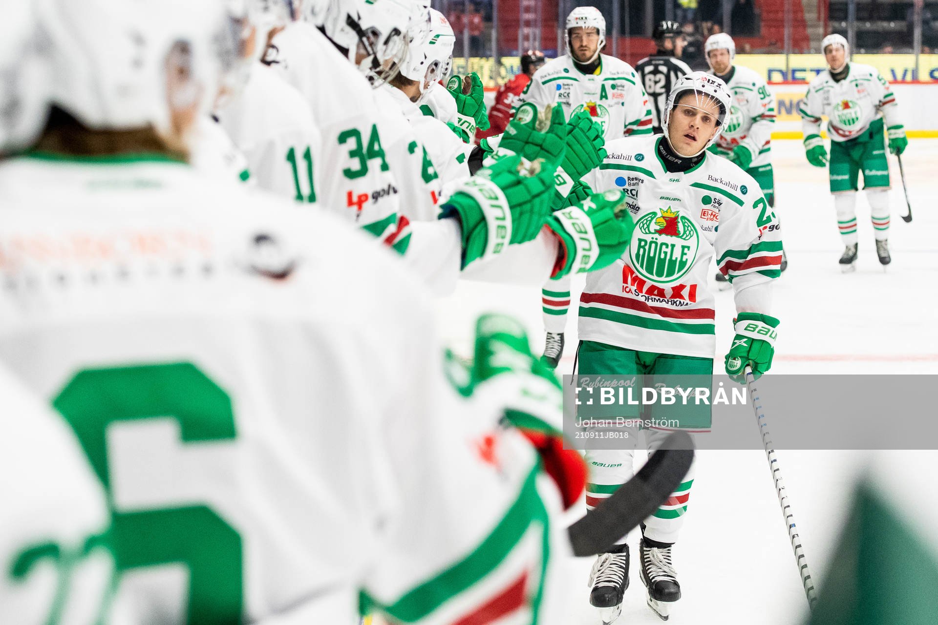 Rögles Tyler Kelleher jublar