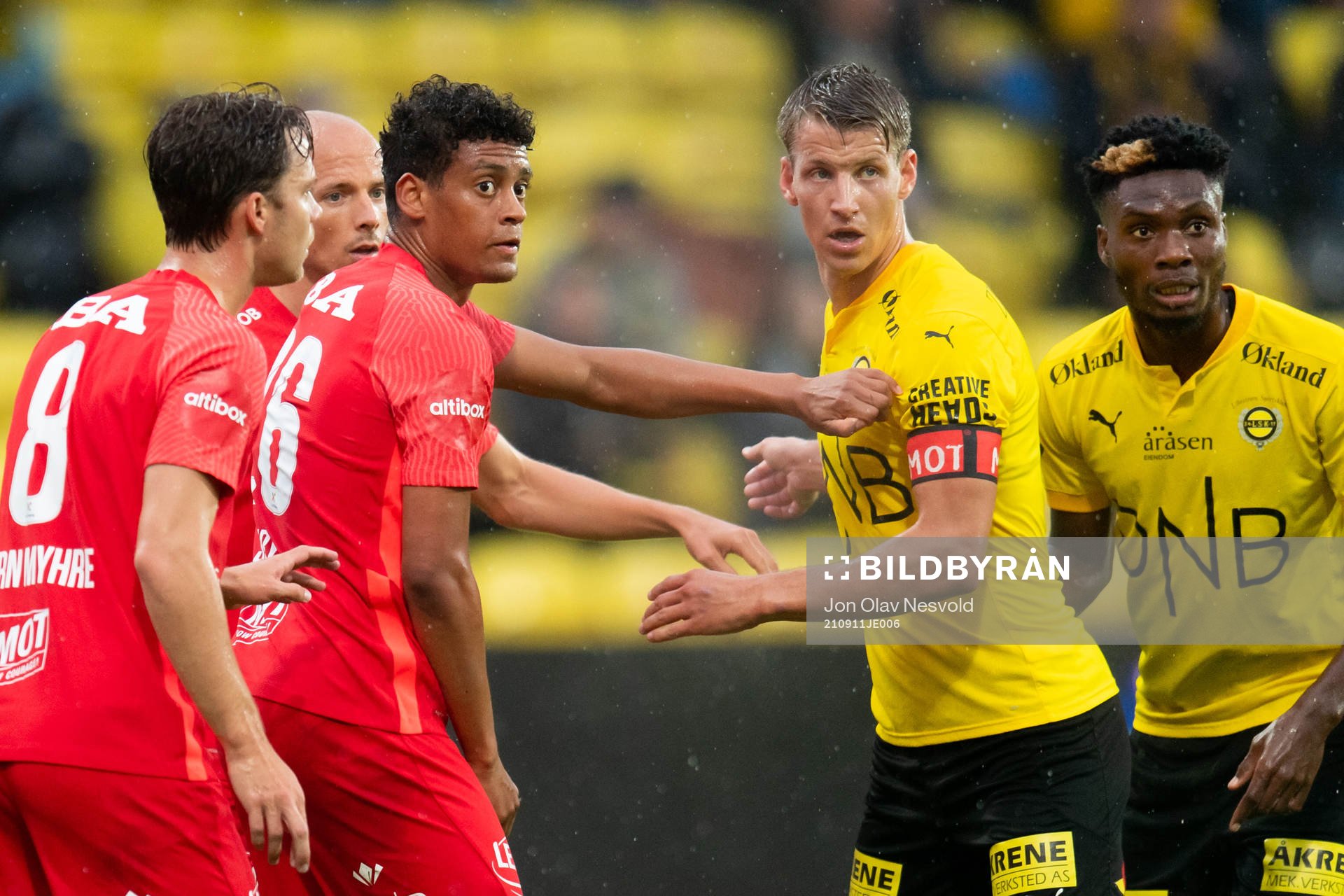 Japhet Sery Larsen  of Brann and Thomas Lehne Olsen of