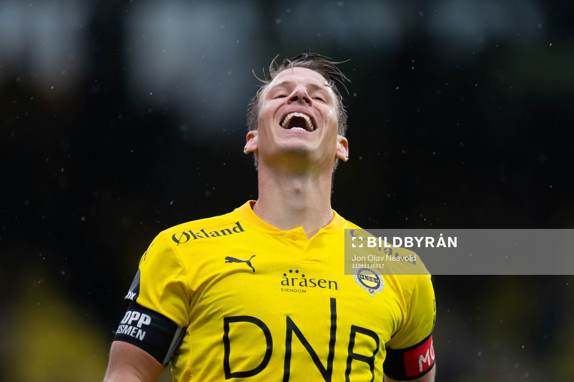 Thomas Lehne Olsen of Lillestrøm reacts