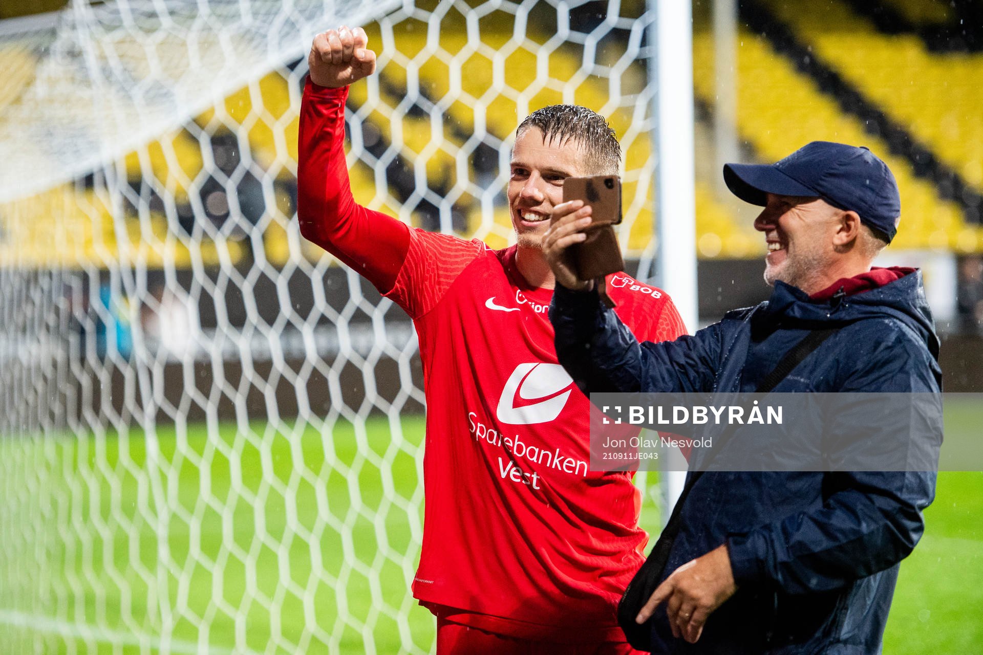 Robert Taylor of Brann celebrates
