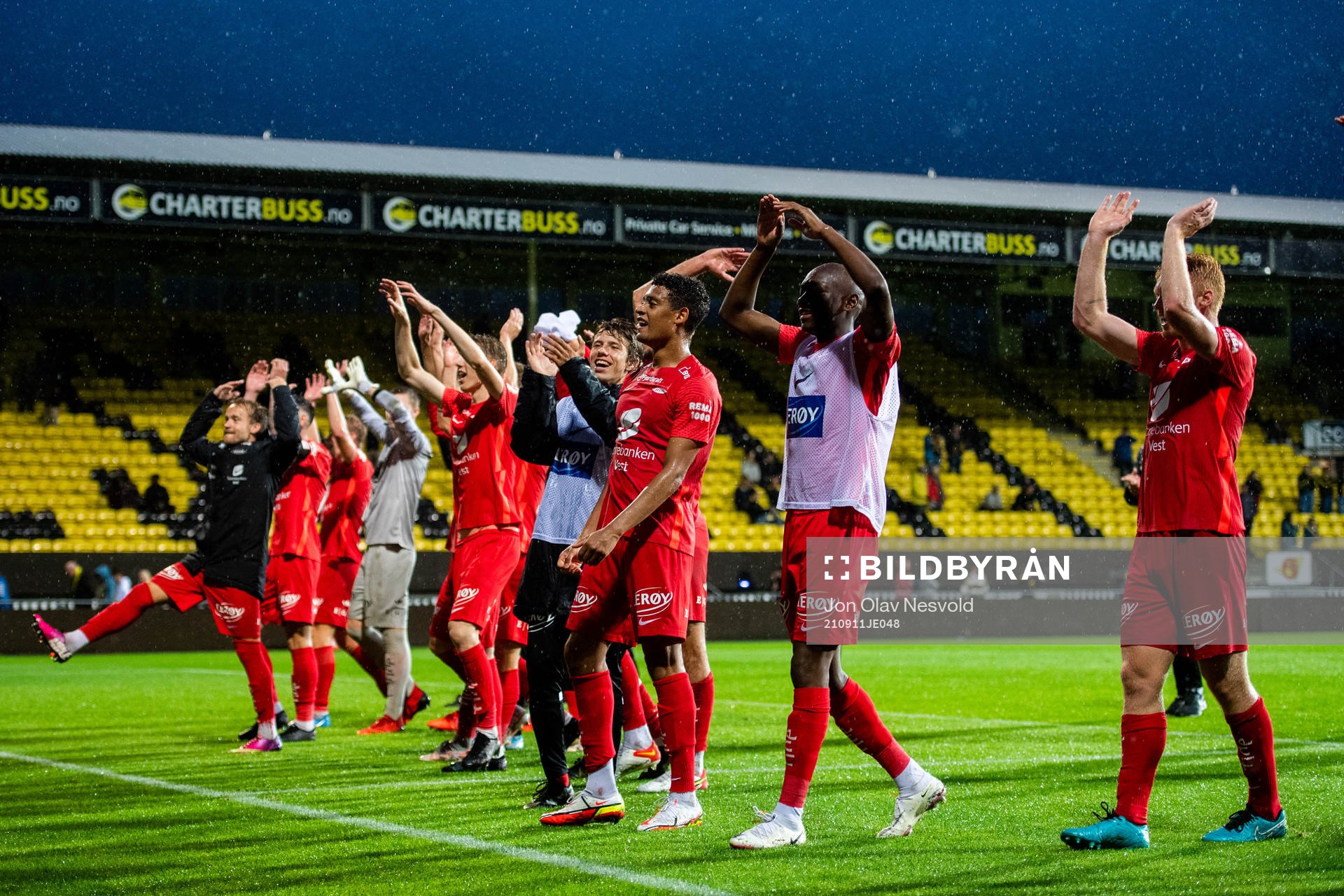 Players of Brann celebrate