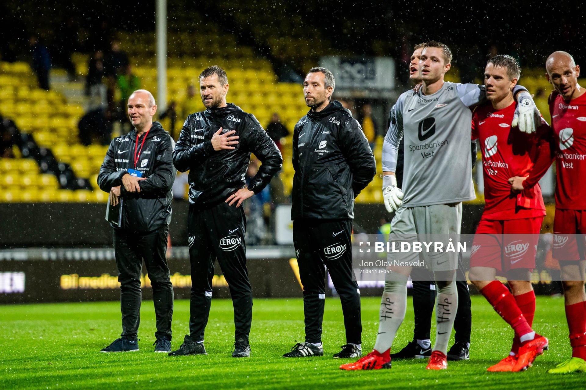 Eirik Horneland, head coach of Brann, and Andrea Loberto,