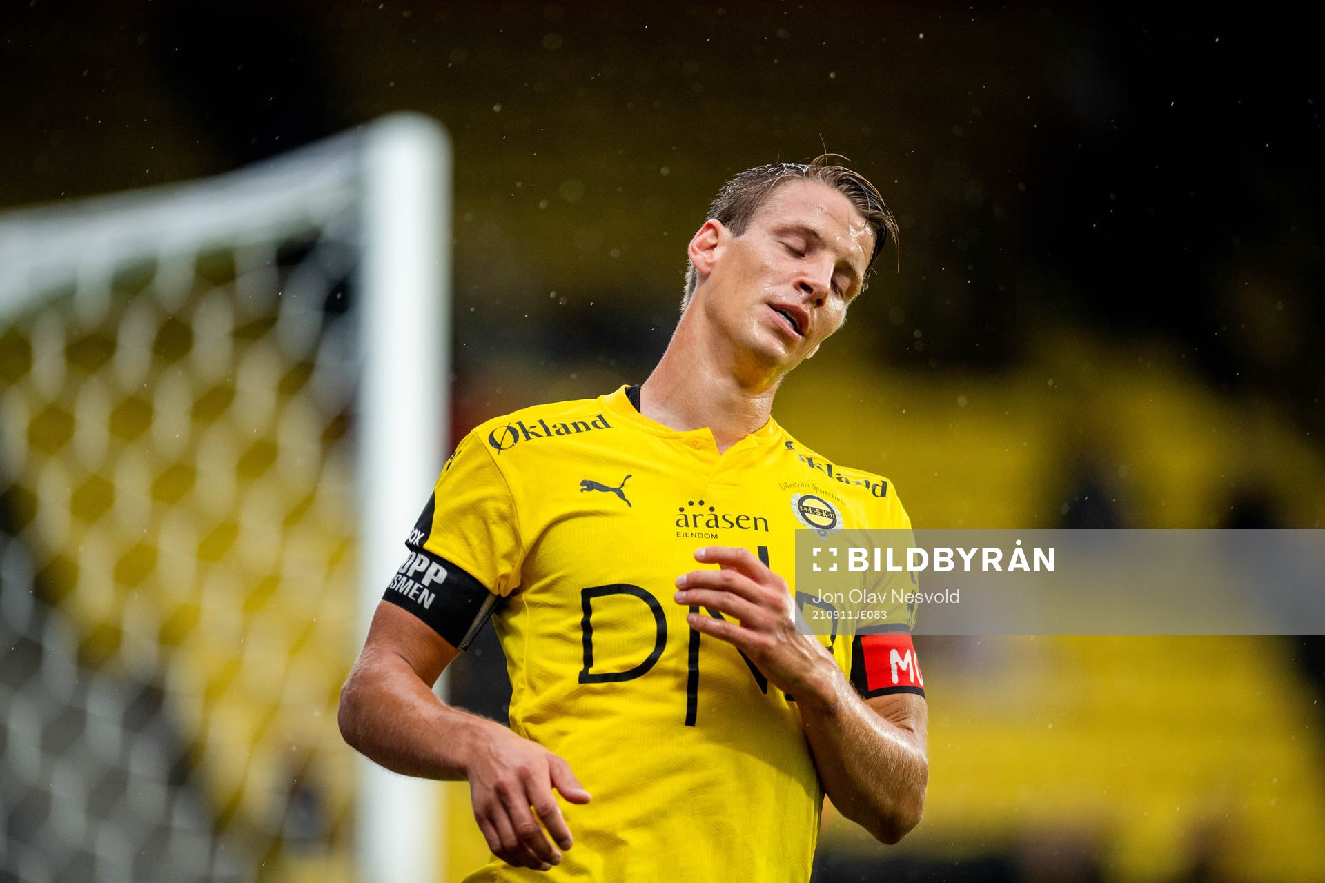 Thomas Lehne Olsen of Lillestrøm reacts