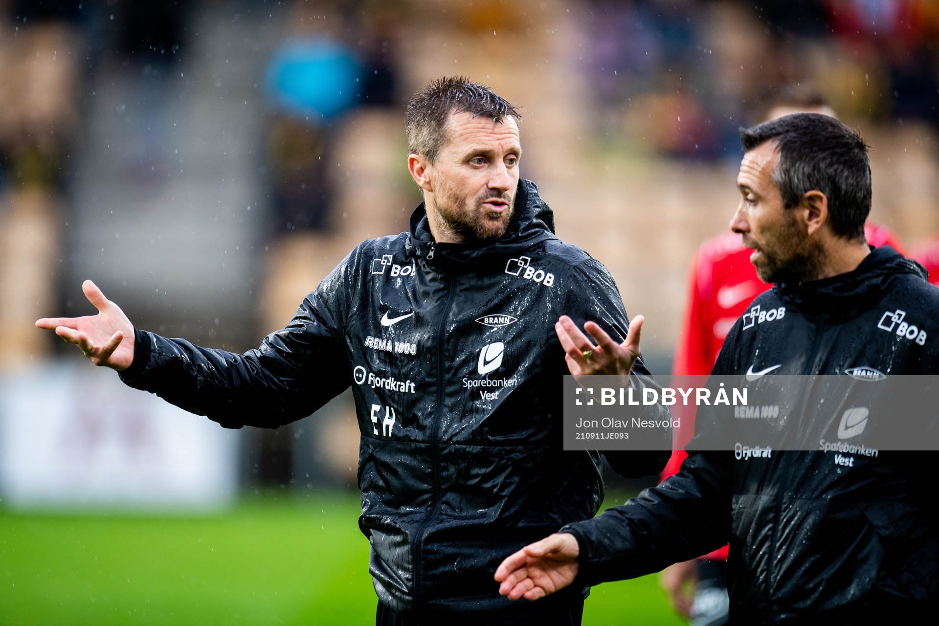 Eirik Horneland, head coach of Brann, and Andrea Loberto,