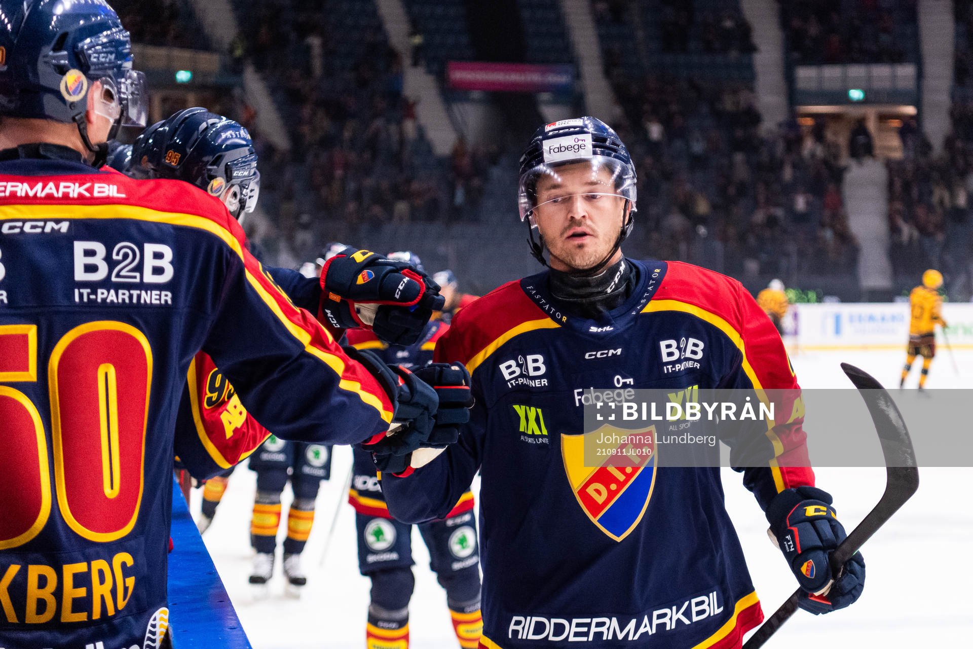 Djurgårdens Marcus Högström jublar