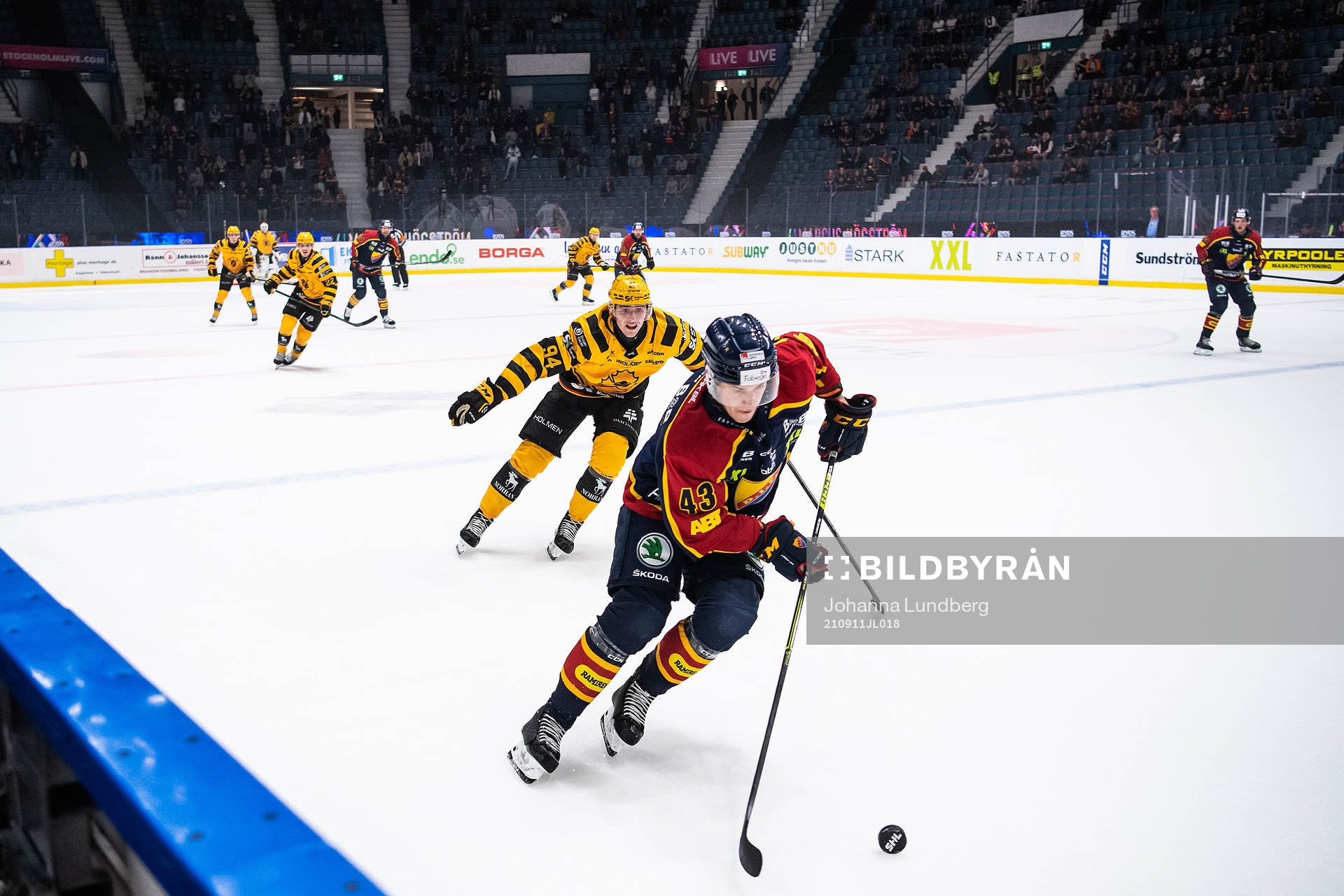 Skellefteås Linus Karlsson och Djurgårdens Tom Nilsson