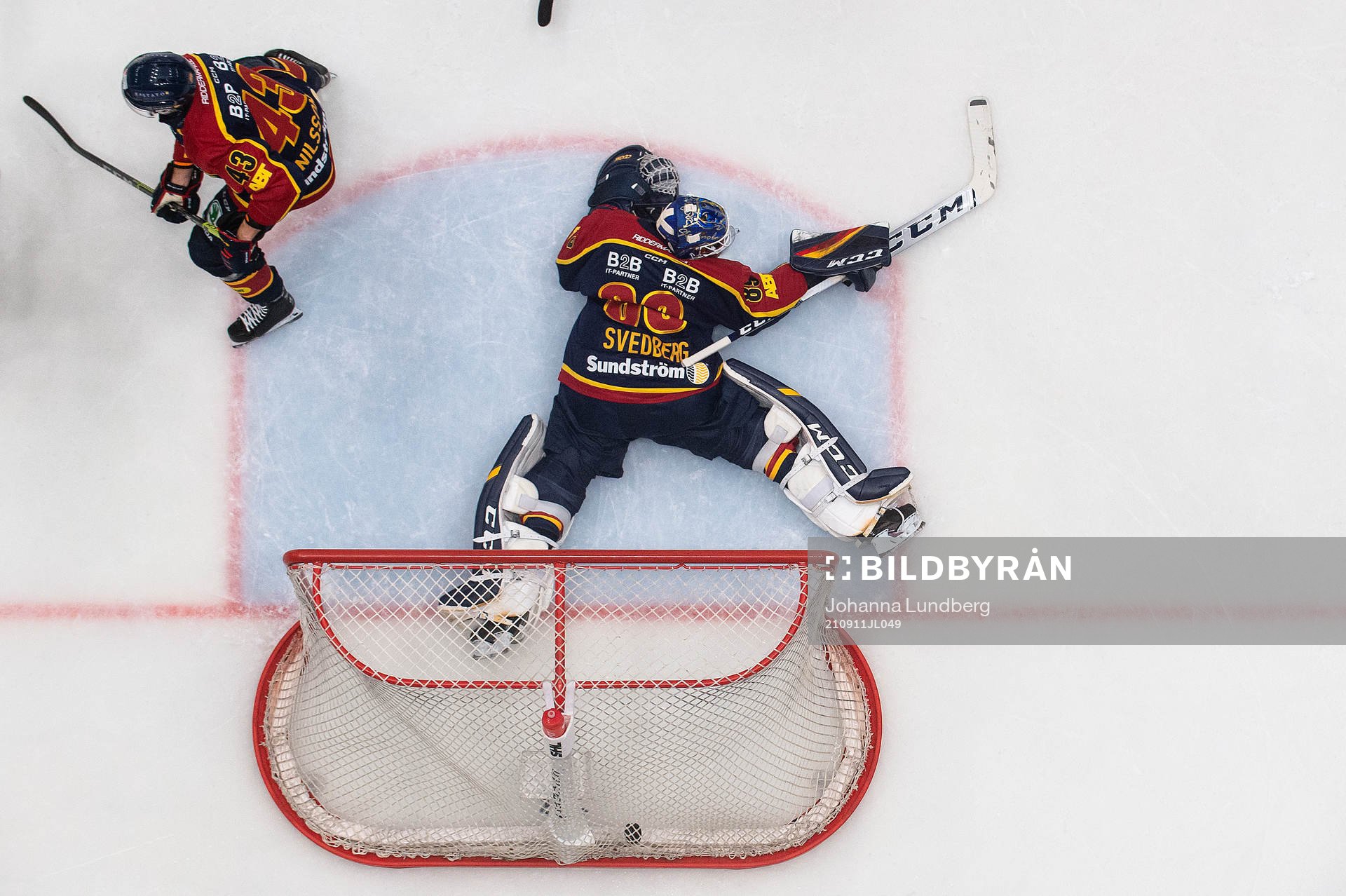 Djurgårdens målvakt Niklas Svedberg släpper in 0-1