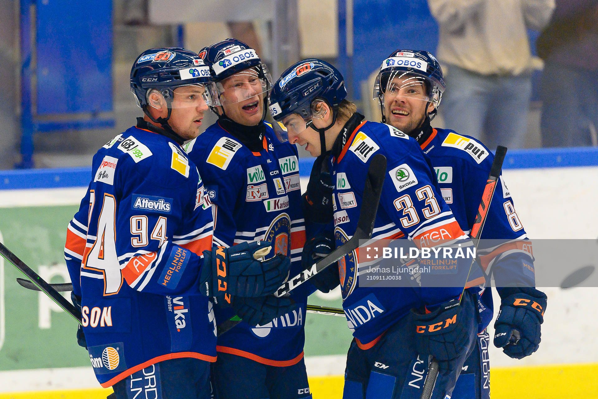 Växjös Joel Persson, Richard Gynge, Julius Nättinen och