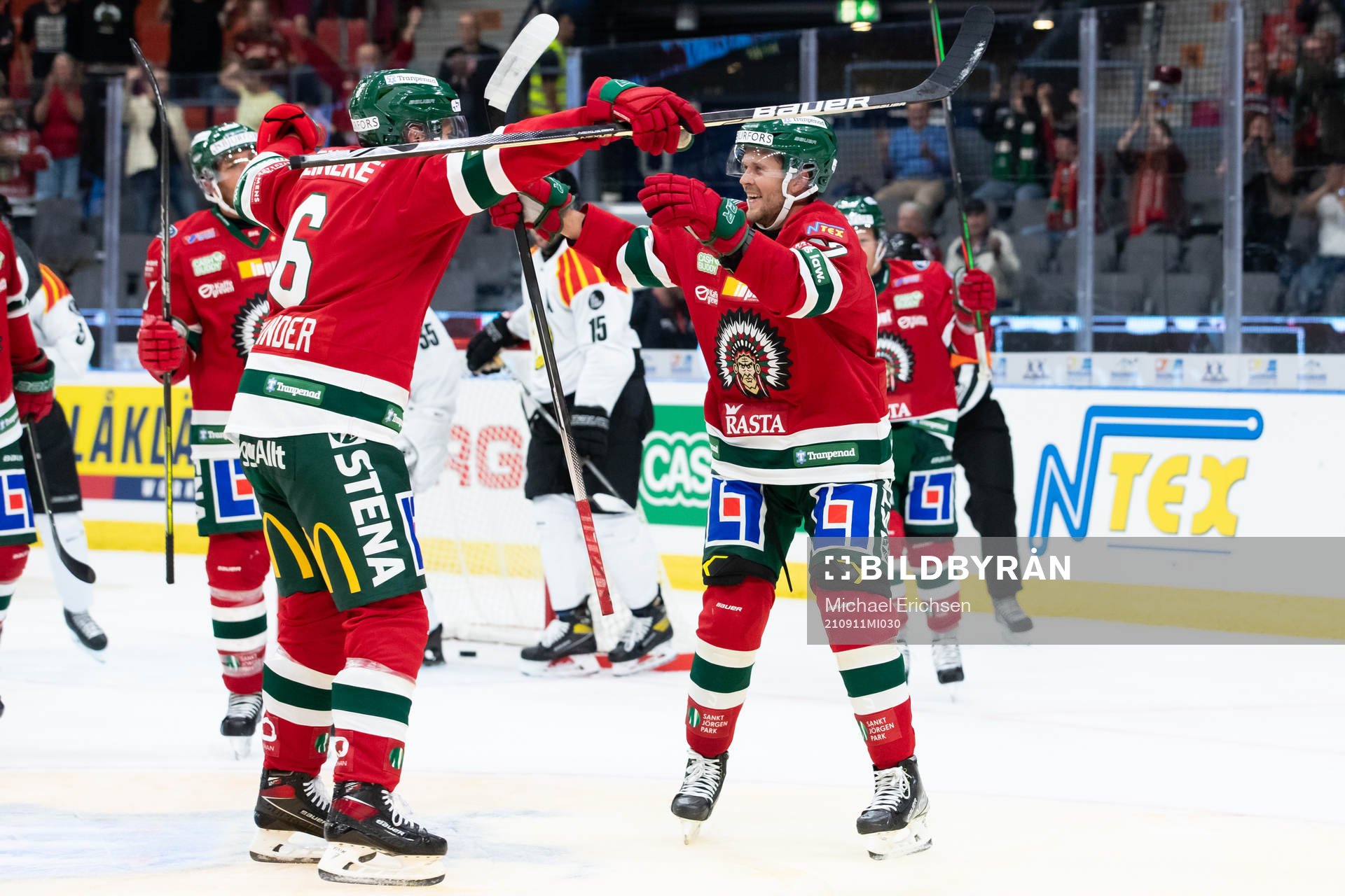 Frölundas Jacob Nilsson jublar