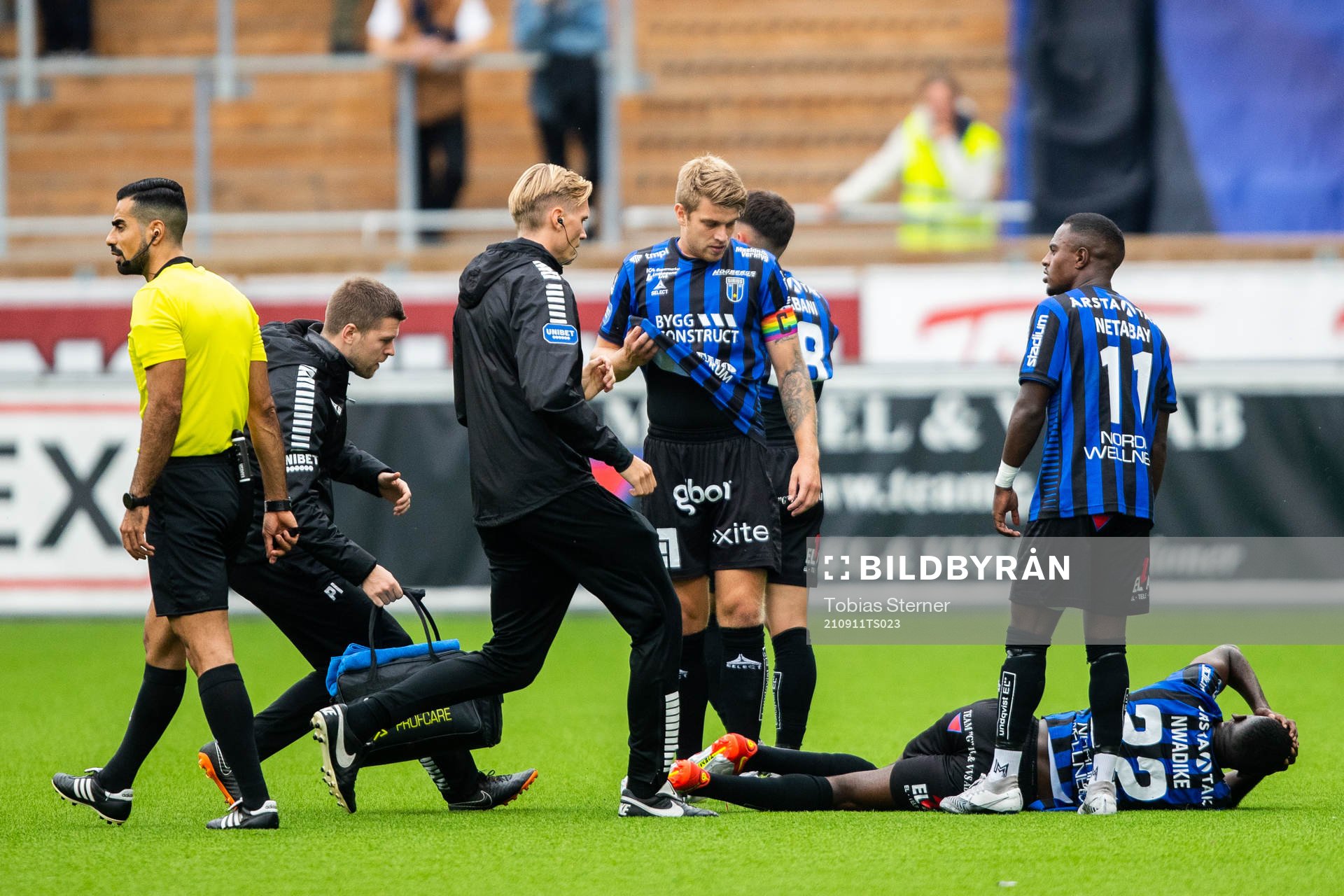 Sirius Patrick Nwadike med skada