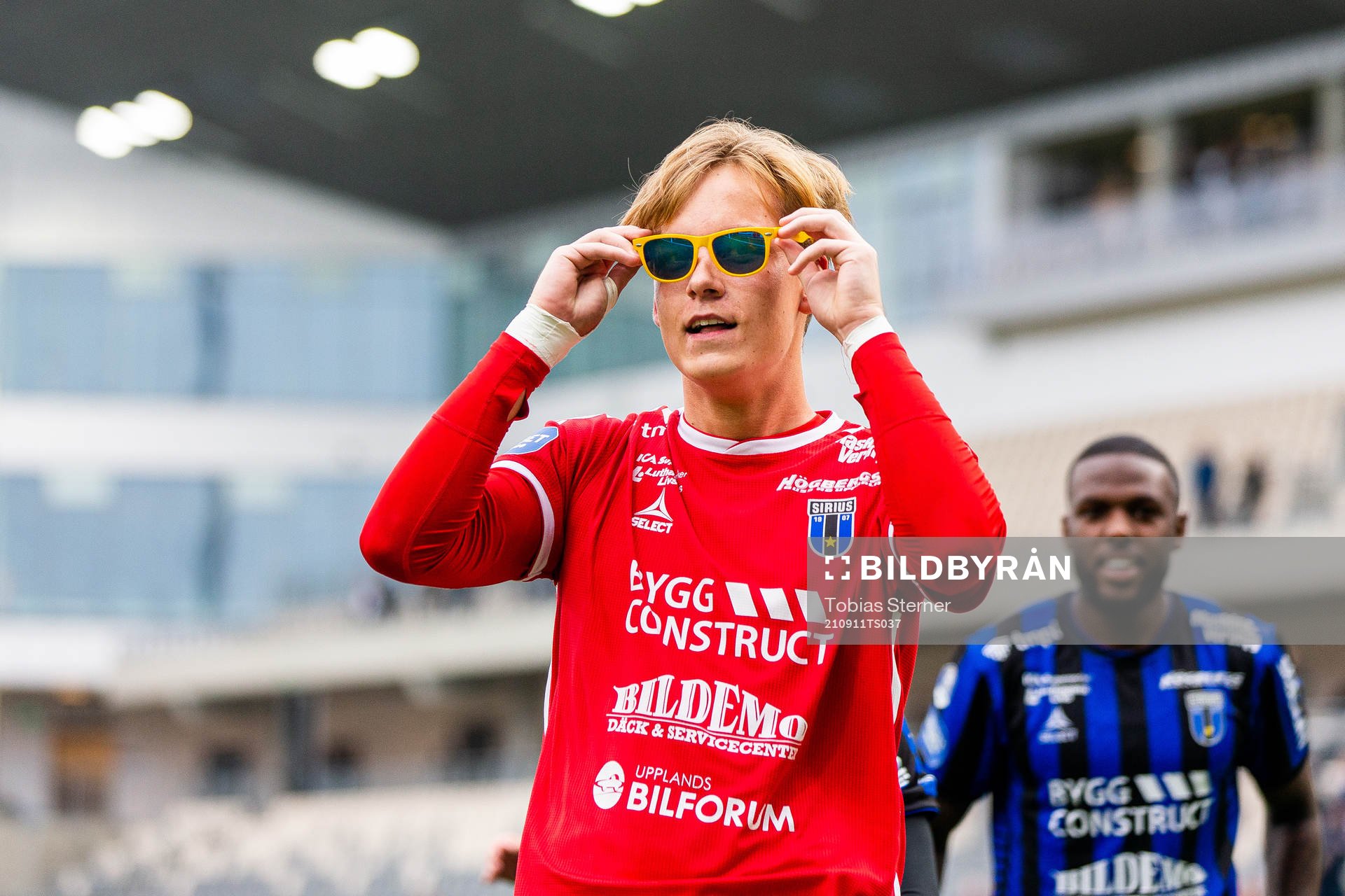Sirius målvakt Hannes Sveijer jublar