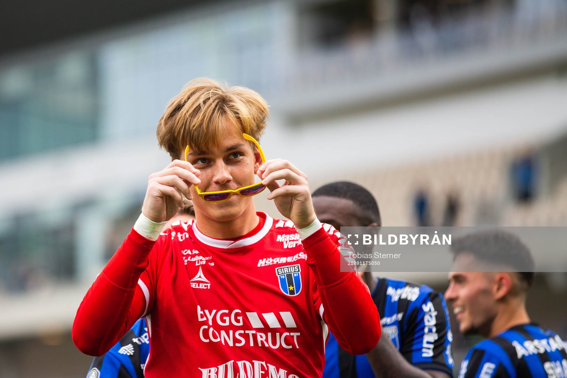 Sirius målvakt Hannes Sveijer jublar